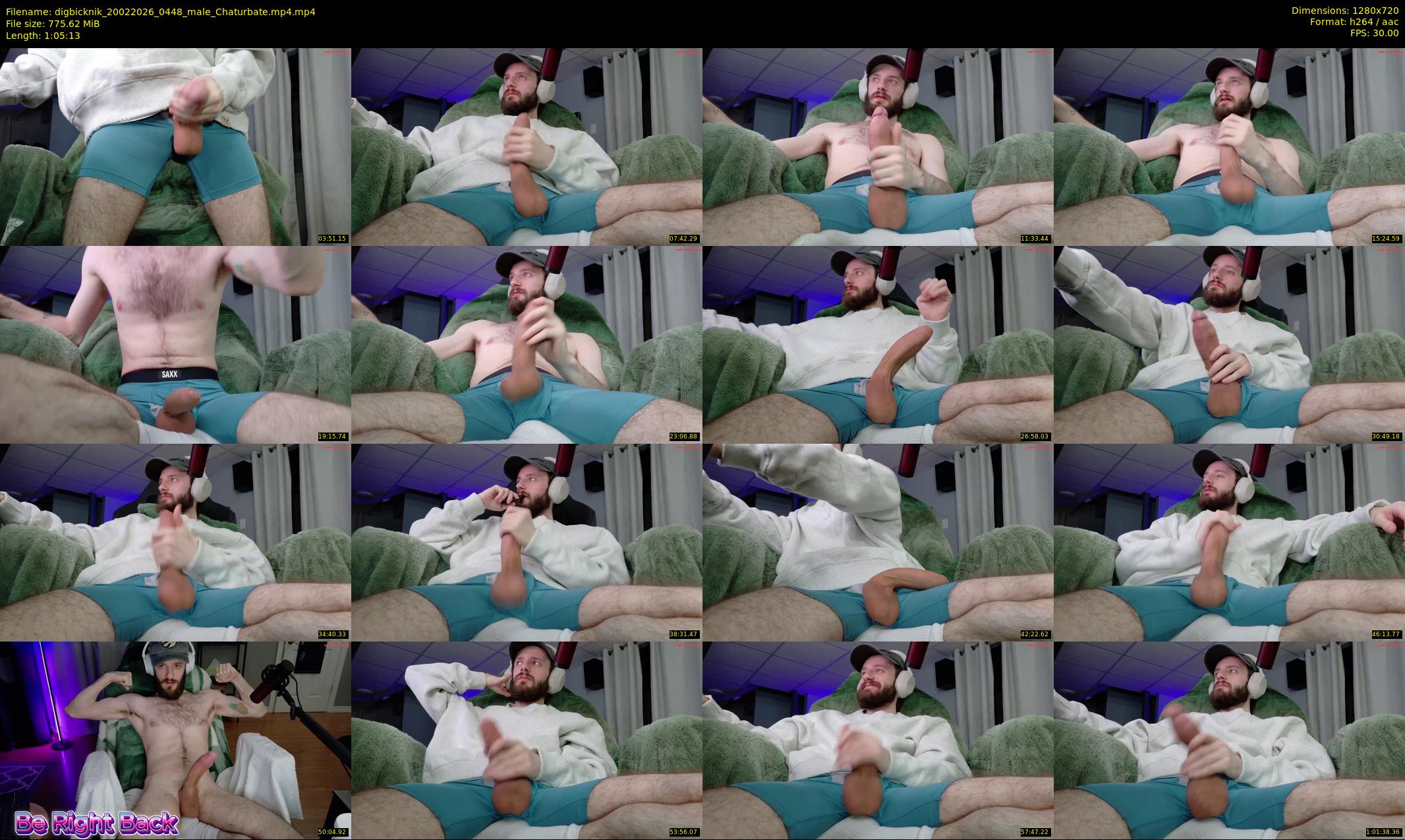 digbicknik — 66 minute Chaturbate male cam show recording, 720p, Feb 20, 2026