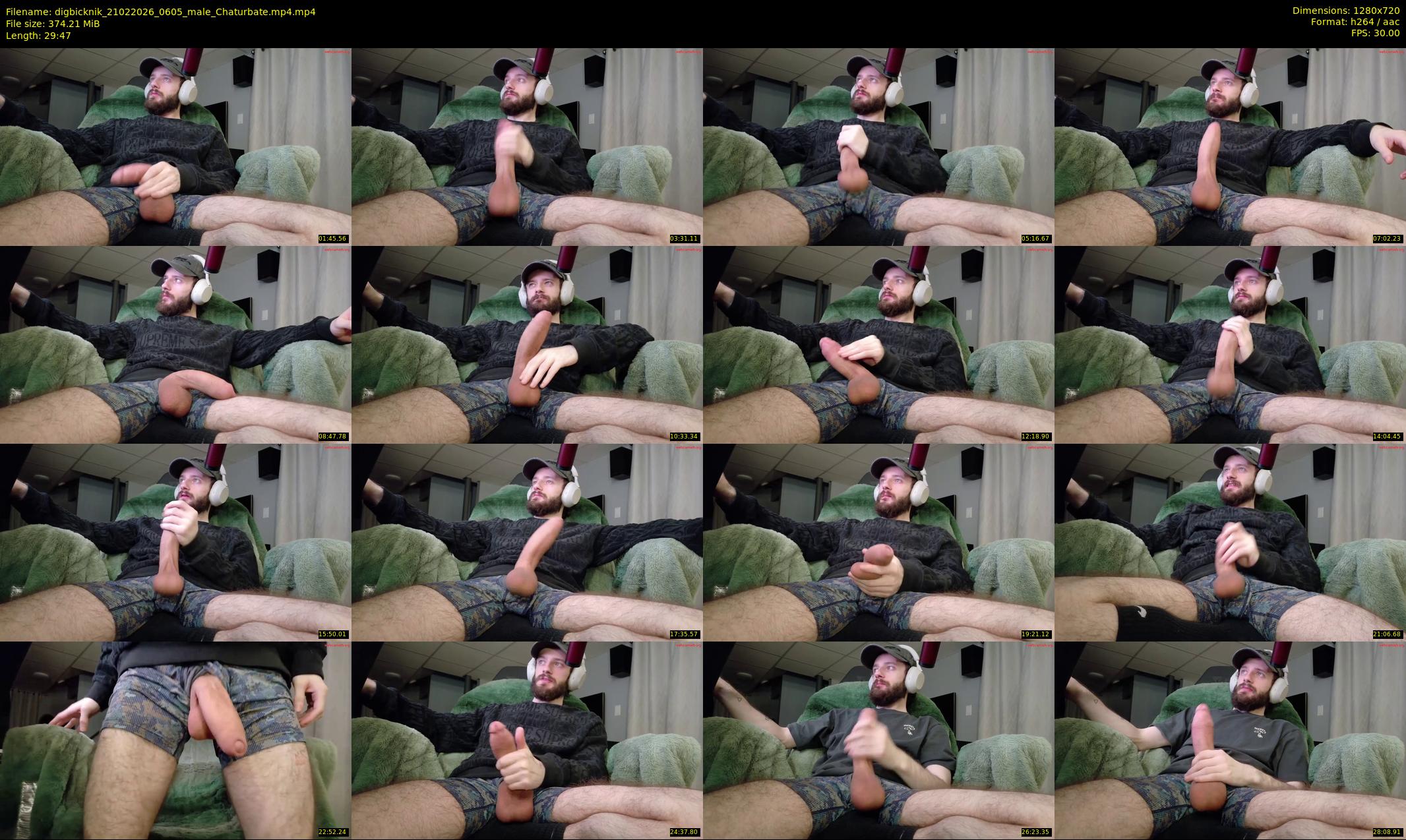 digbicknik — 30 minute Chaturbate male cam show recording, 720p, Feb 21, 2026
