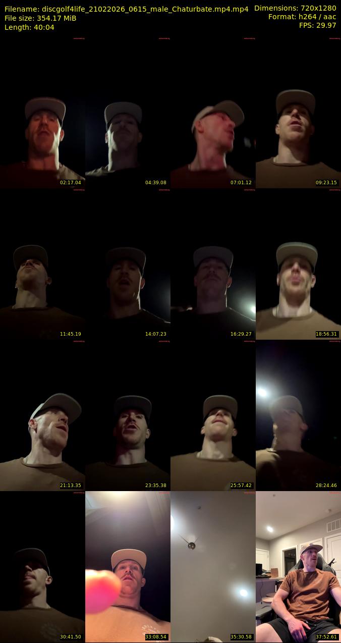 discgolf4life — 41 minute Chaturbate male cam show recording, 1080p, Feb 21, 2026