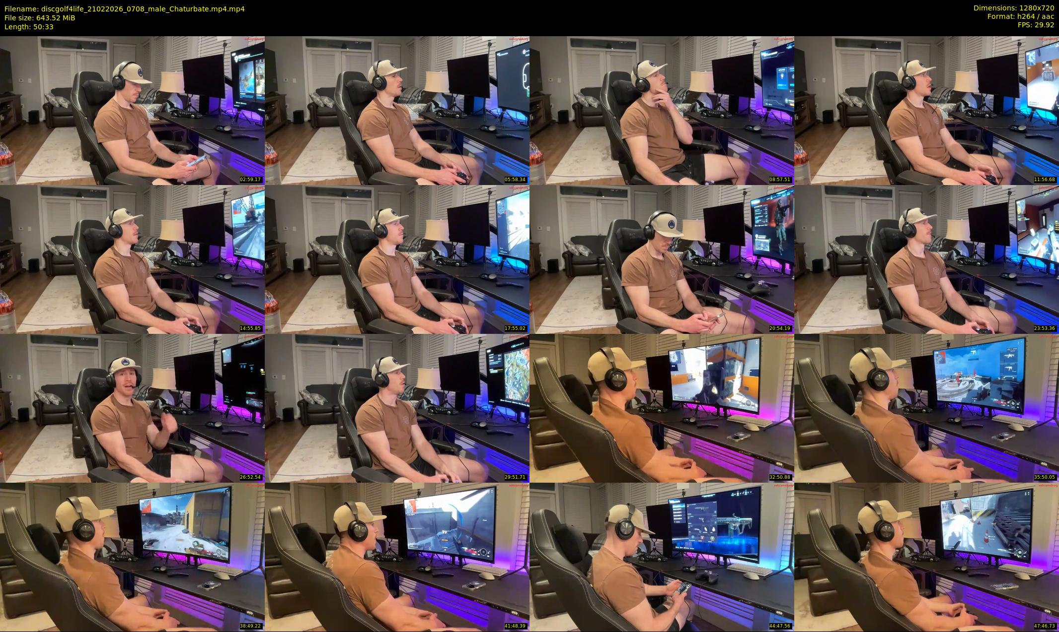 discgolf4life — 51 minute Chaturbate male cam show recording, 720p, Feb 21, 2026