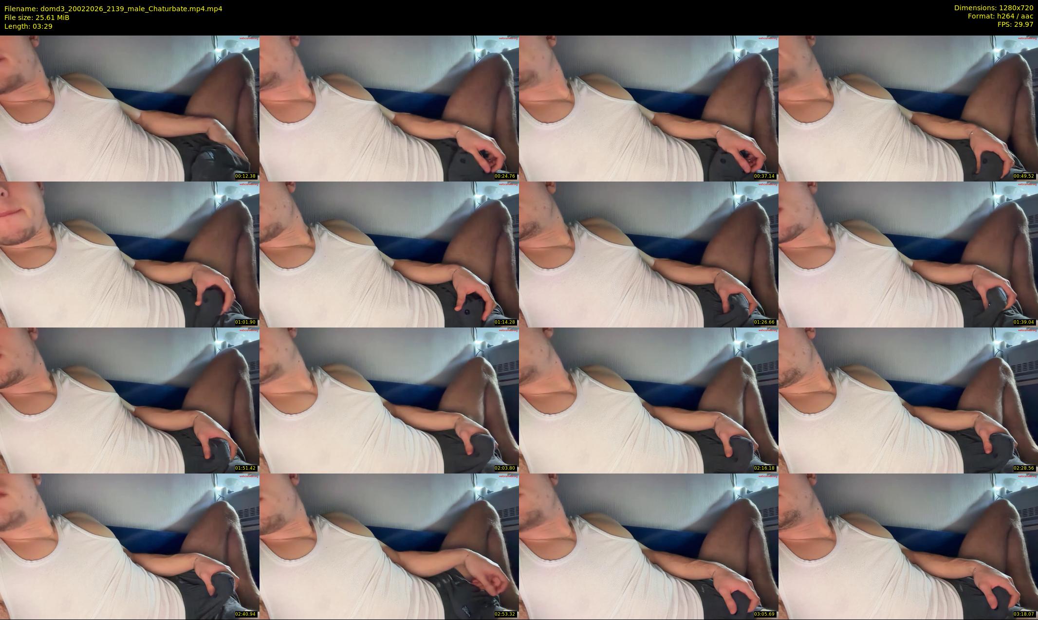 domd3 — 4 minute Chaturbate male cam show recording, 720p, Feb 20, 2026