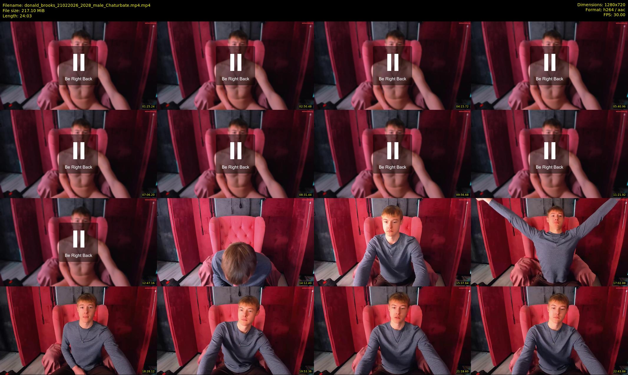 donald_brooks — 25 minute Chaturbate male cam show recording, 720p, Feb 21, 2026