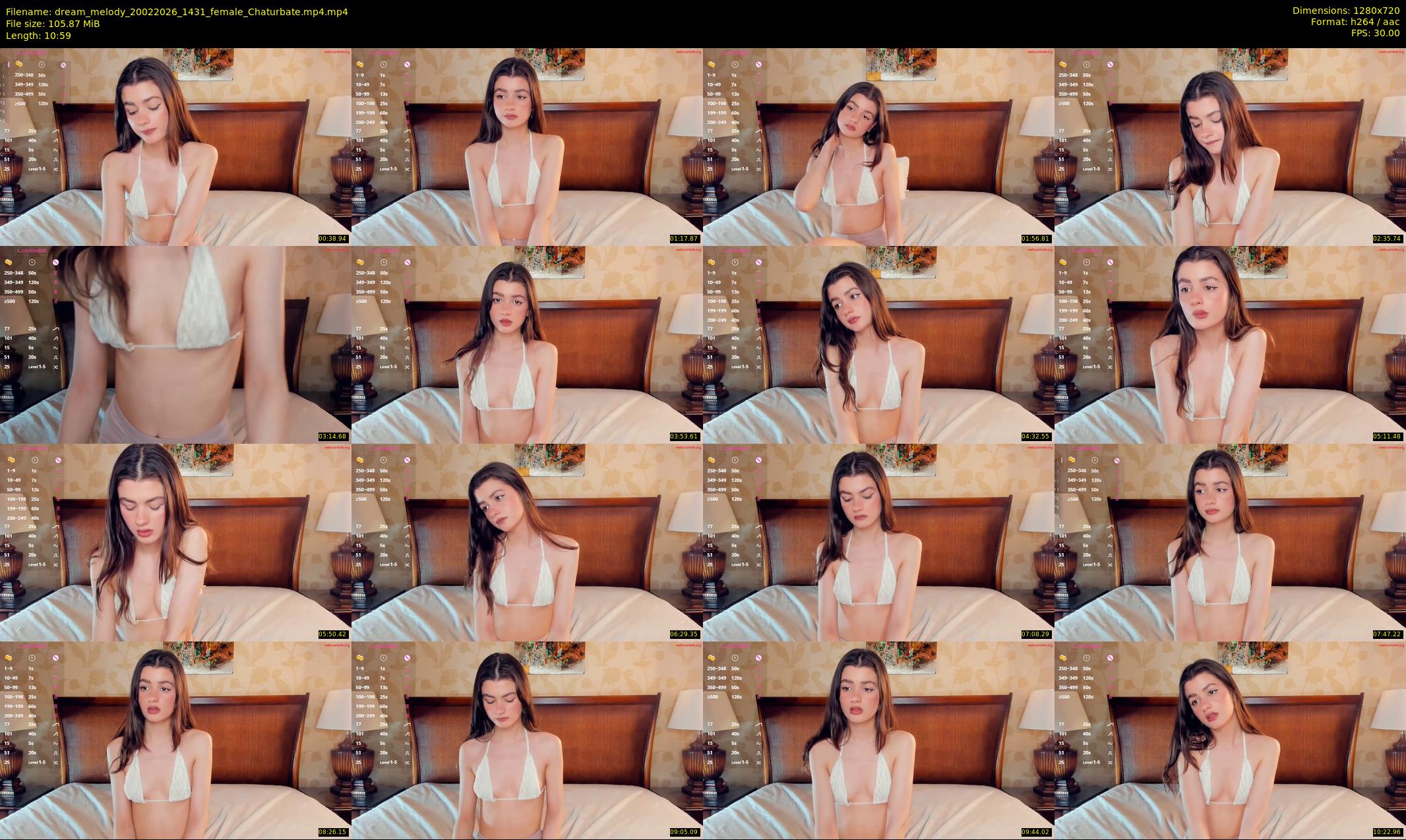 dream_melody — 11 minute Chaturbate female cam show recording, 720p, Feb 20, 2026