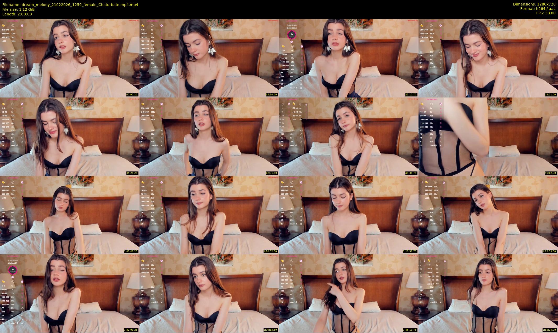dream_melody — 120 minute Chaturbate female cam show recording, 720p, Feb 21, 2026