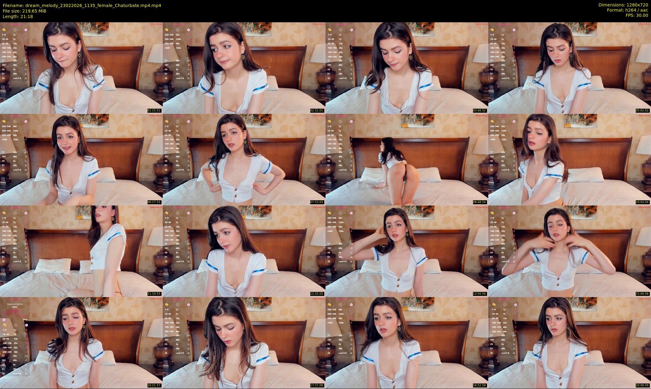 dream_melody — 22 minute Chaturbate female cam show recording, 720p, Feb 23, 2026