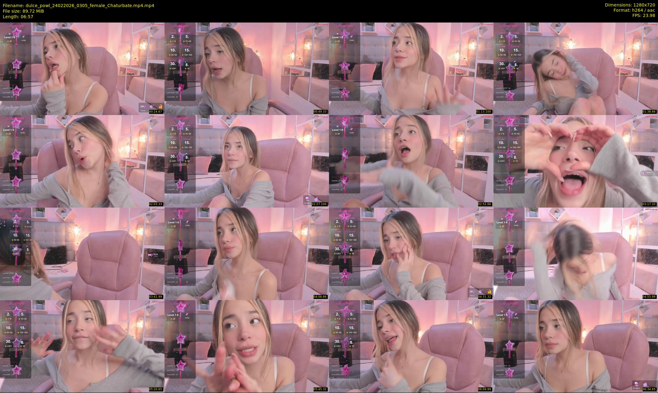 dulce_powl — 7 minute Chaturbate female cam show recording, 720p, Feb 24, 2026