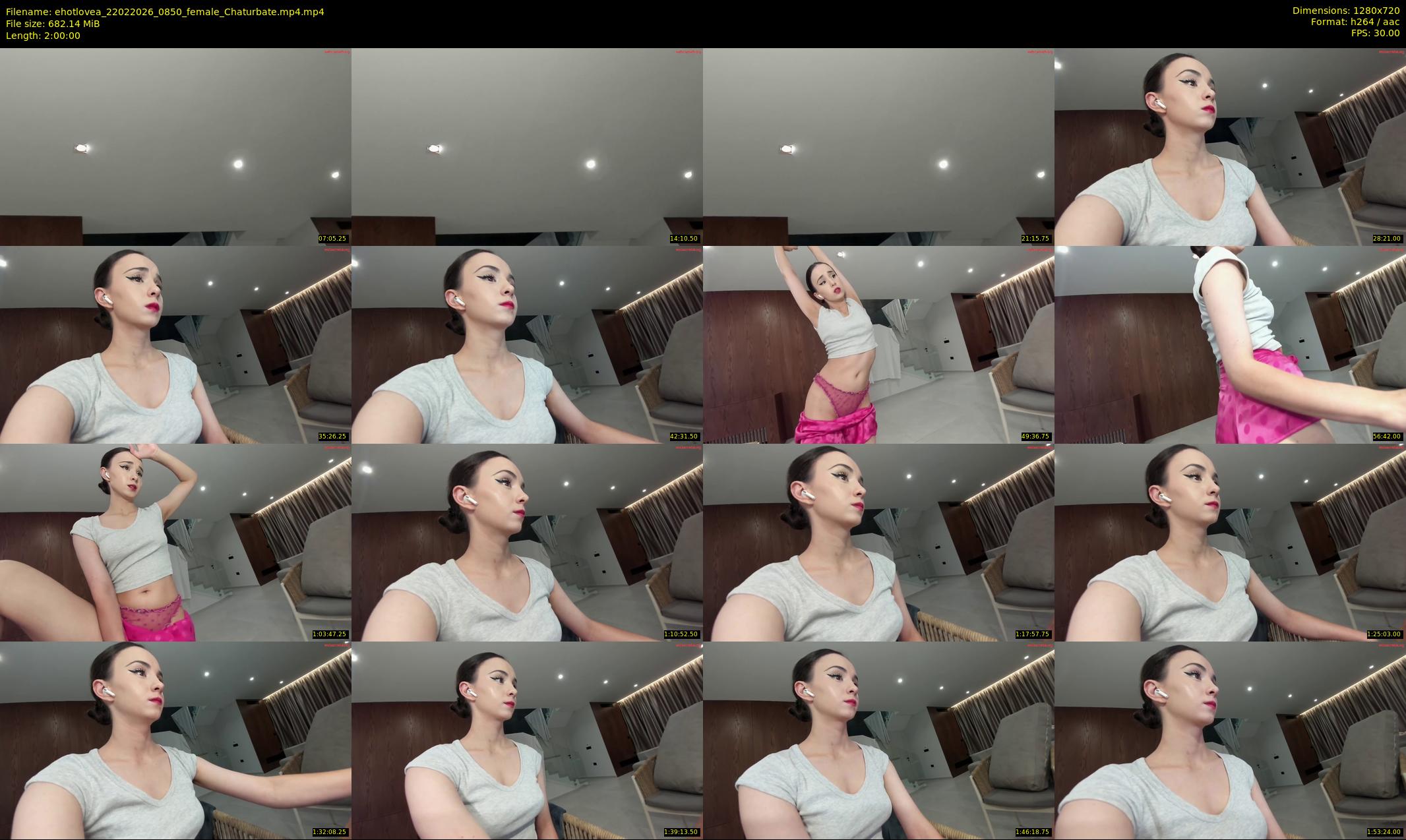 ehotlovea — 120 minute Chaturbate female cam show recording, 720p, Feb 22, 2026
