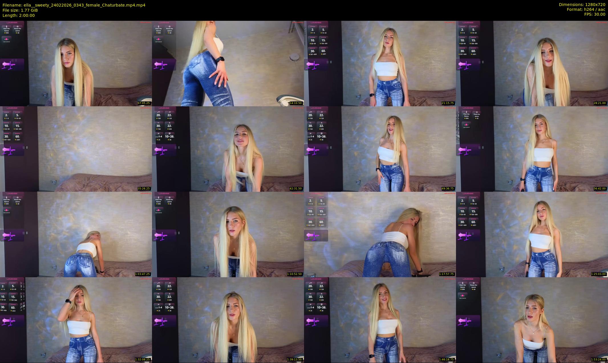 ella__sweety — 120 minute Chaturbate female cam show recording, 720p, Feb 24, 2026