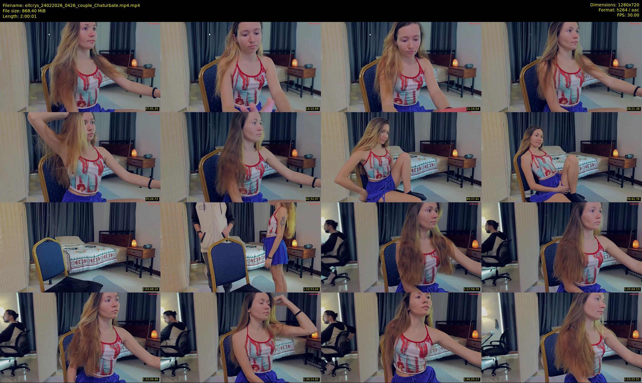 ellcrys — 121 minute Chaturbate couple cam show recording, 720p, Feb 24, 2026