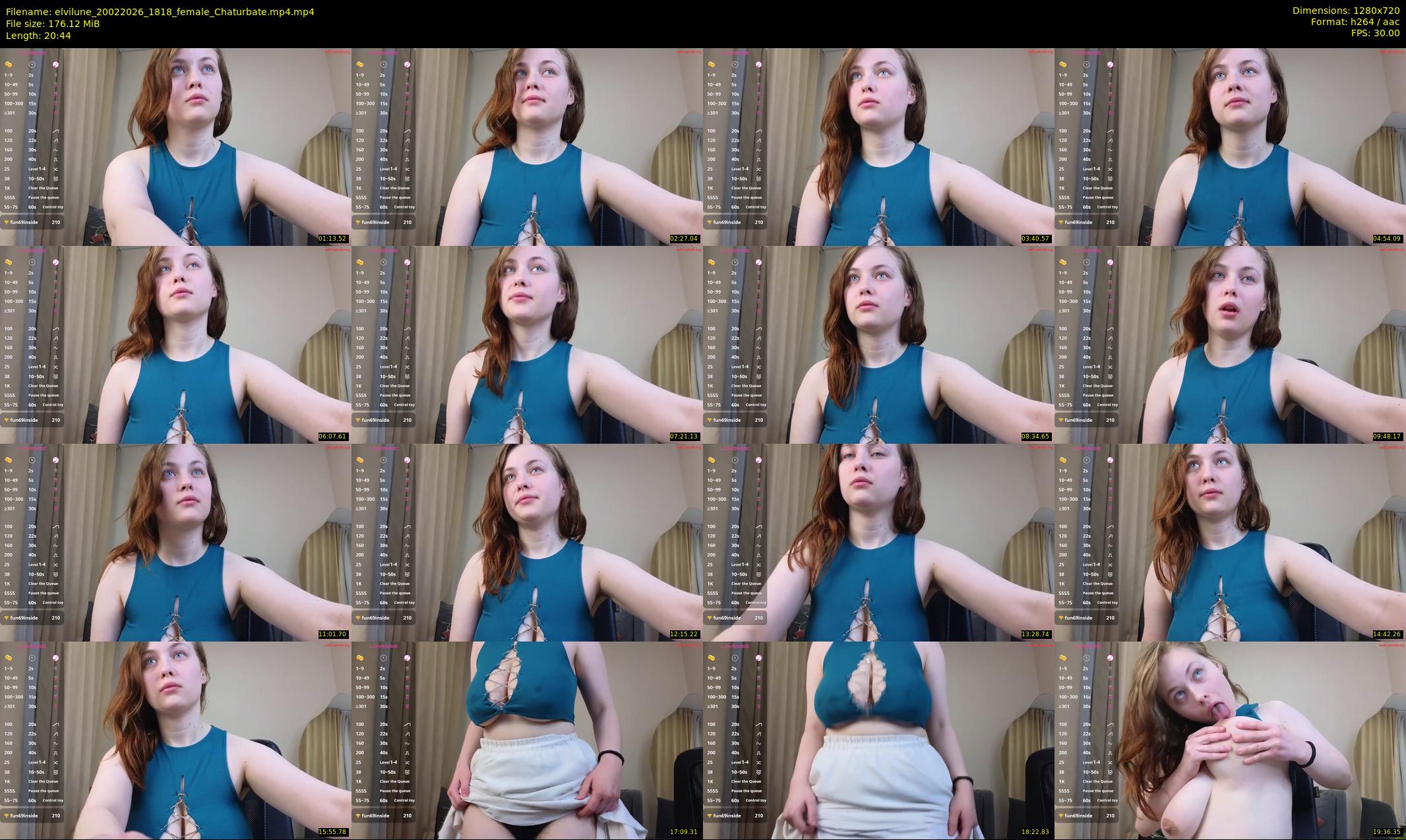 elvilune — 21 minute Chaturbate female cam show recording, 720p, Feb 20, 2026