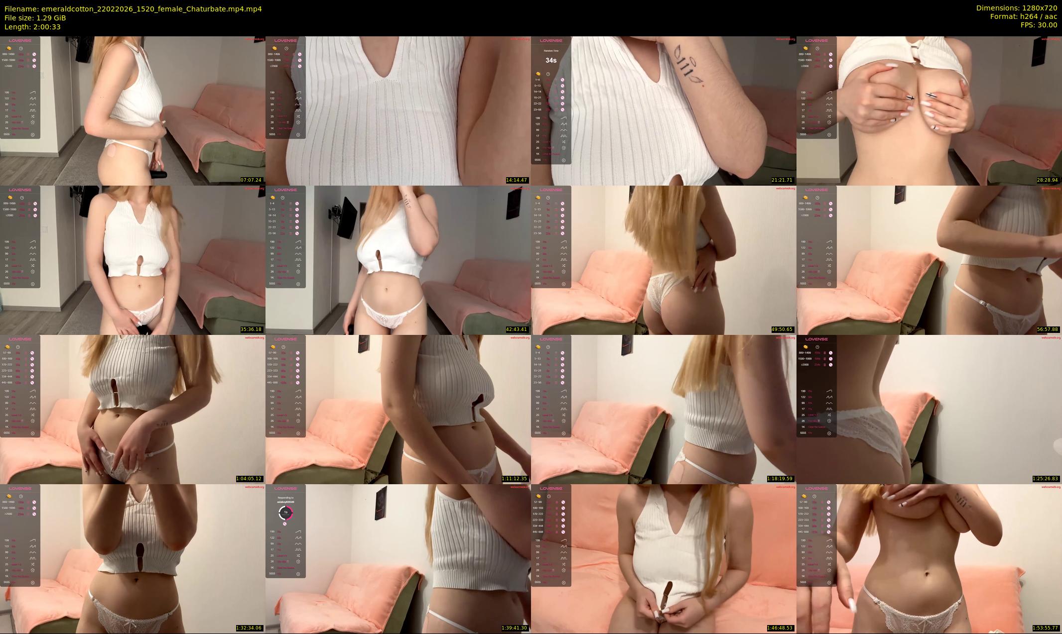 emeraldcotton — 121 minute Chaturbate female cam show recording, 720p, Feb 22, 2026