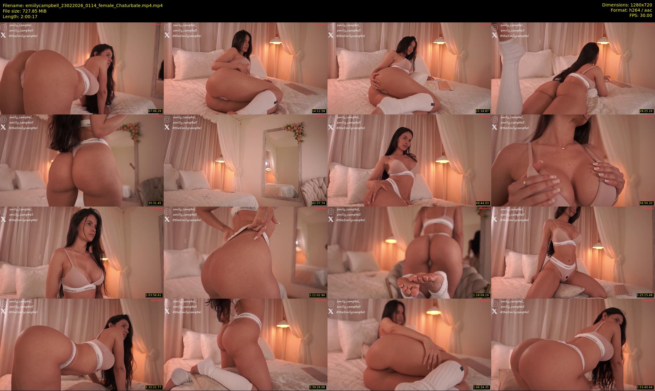 emiilycampbell — 121 minute Chaturbate female cam show recording, 720p, Feb 23, 2026