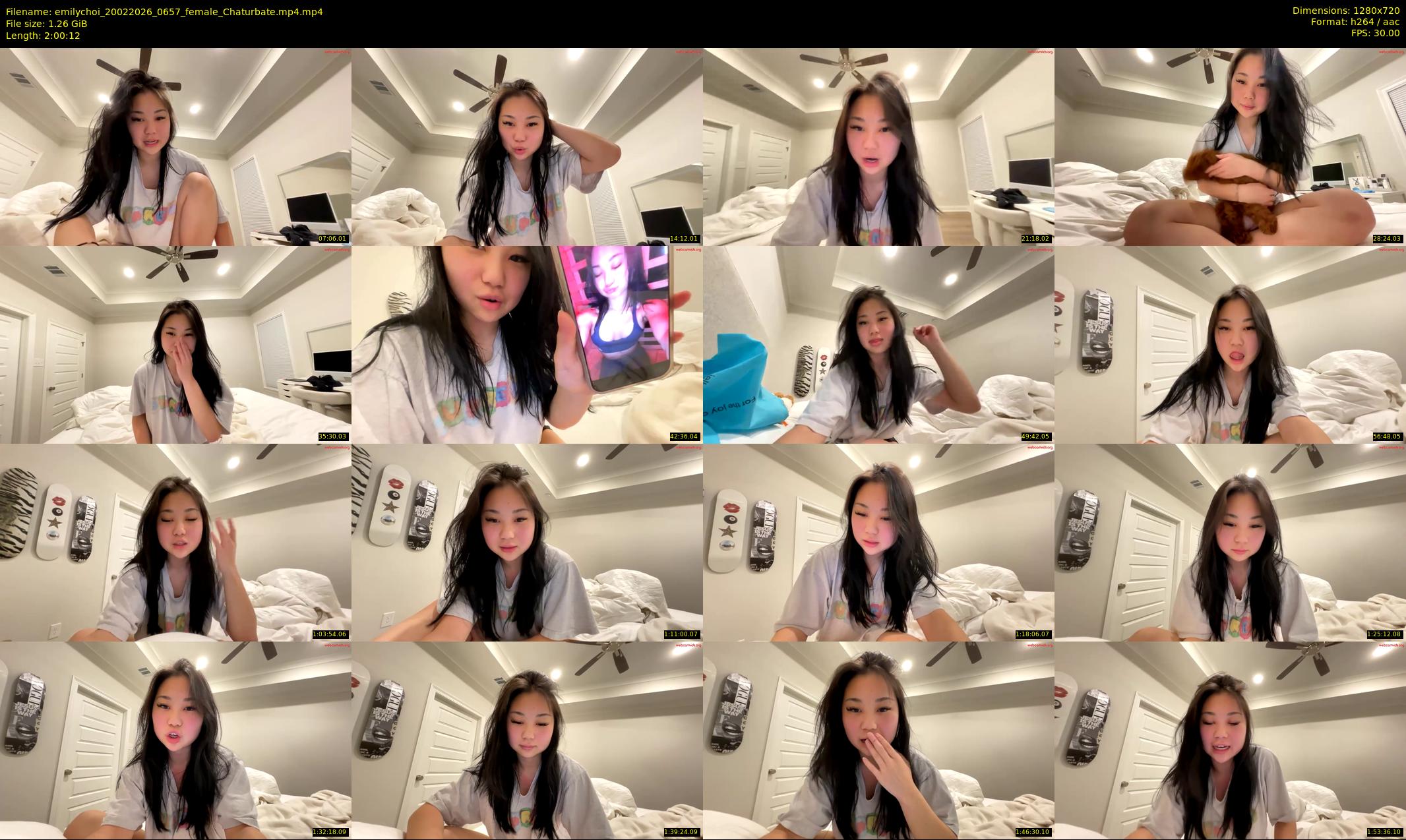 emilychoi — 121 minute Chaturbate female cam show recording, 720p, Feb 20, 2026