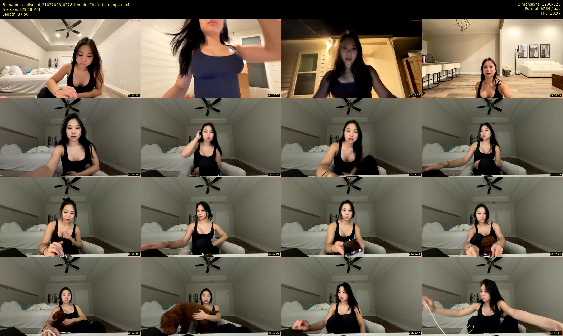 emilychoi — 38 minute Chaturbate female cam show recording, 720p, Feb 21, 2026