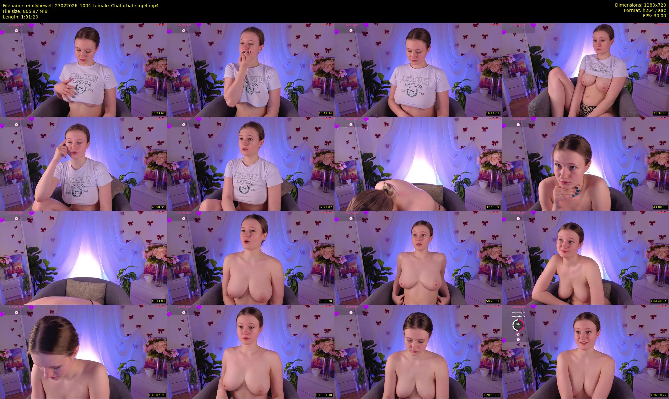 emilyhewell — 92 minute Chaturbate female cam show recording, 720p, Feb 23, 2026