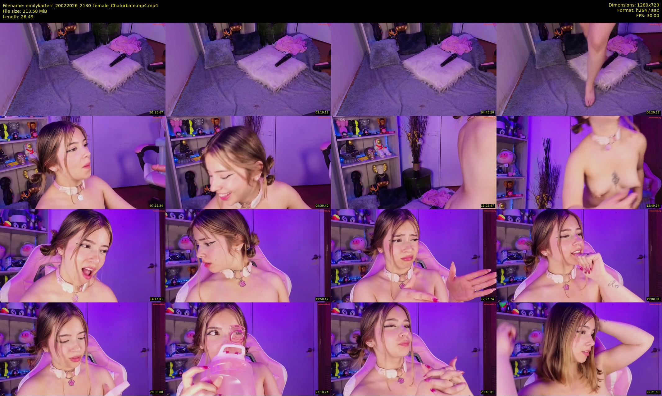 emilykarterr — 27 minute Chaturbate female cam show recording, 720p, Feb 20, 2026