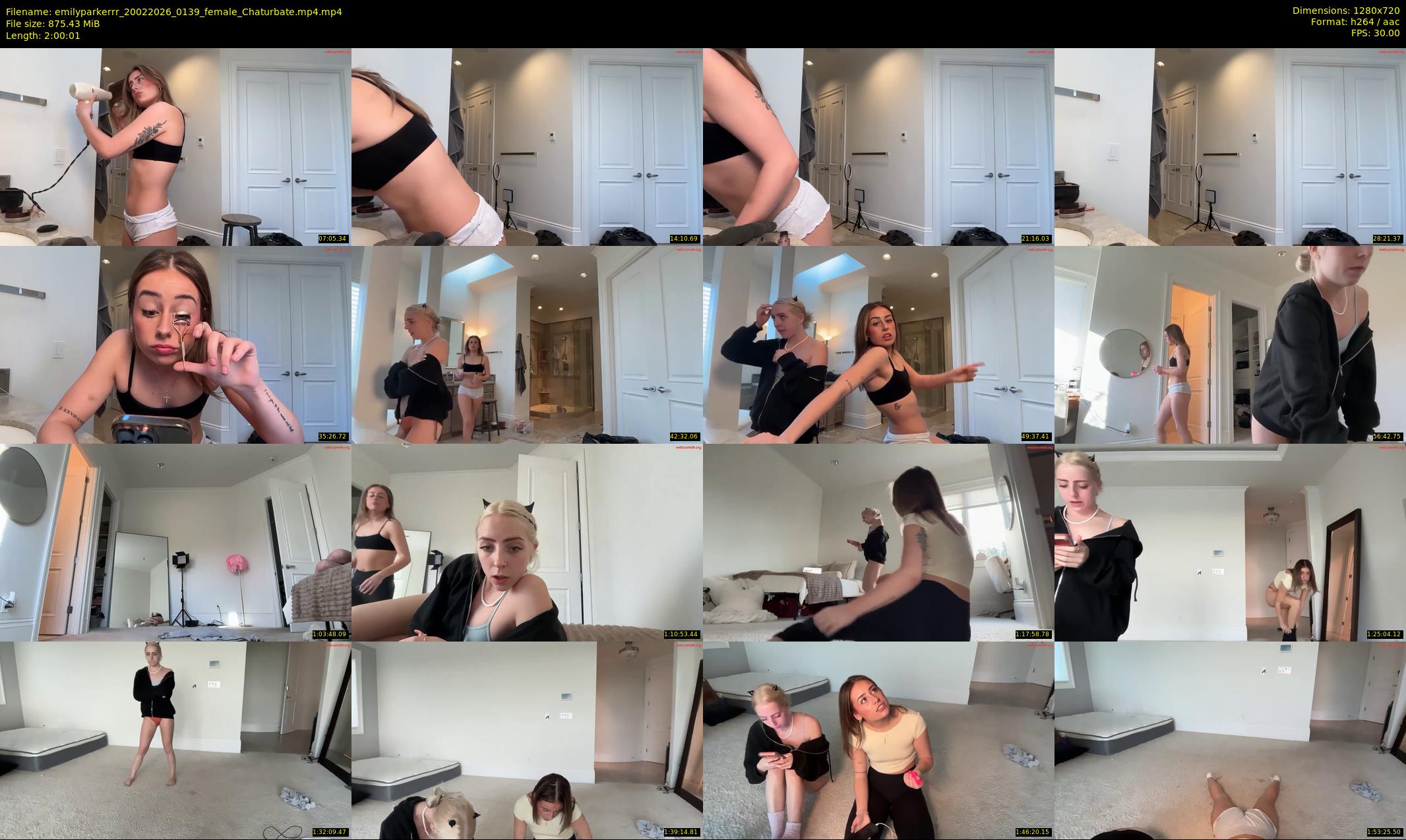emilyparkerrr — 121 minute Chaturbate female cam show recording, 720p, Feb 20, 2026