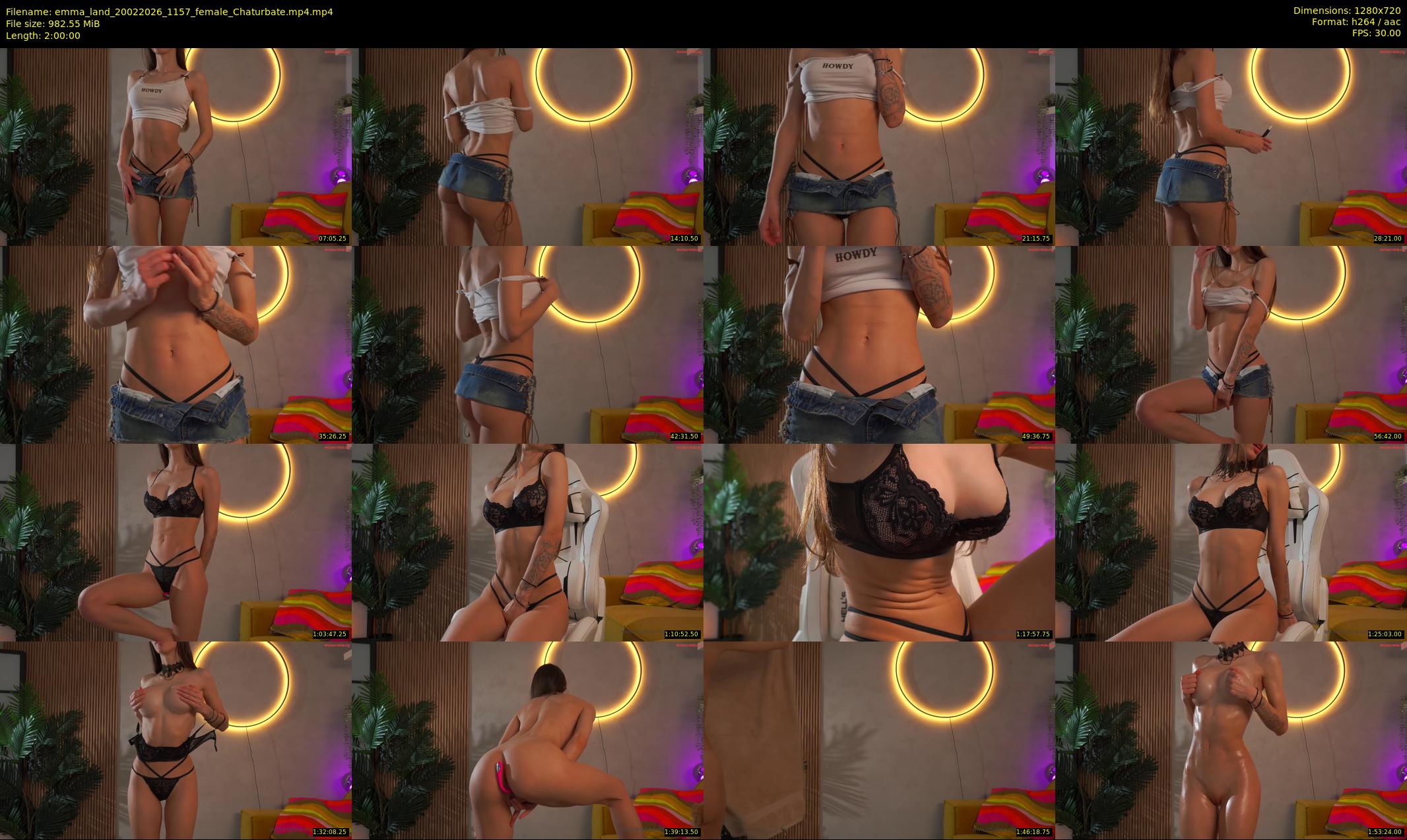 emma_land — 120 minute Chaturbate female cam show recording, 720p, Feb 20, 2026