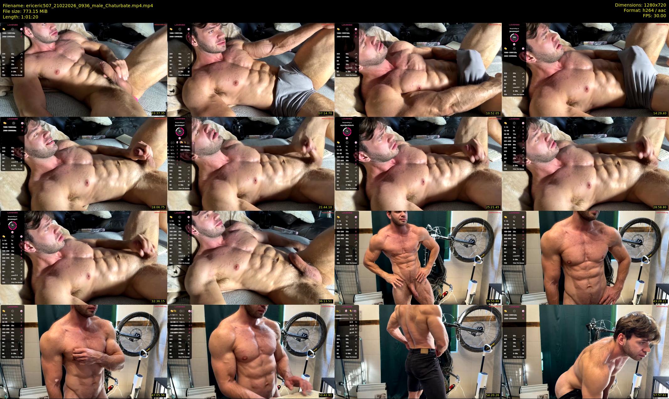 ericeric507 — 62 minute Chaturbate male cam show recording, 720p, Feb 21, 2026