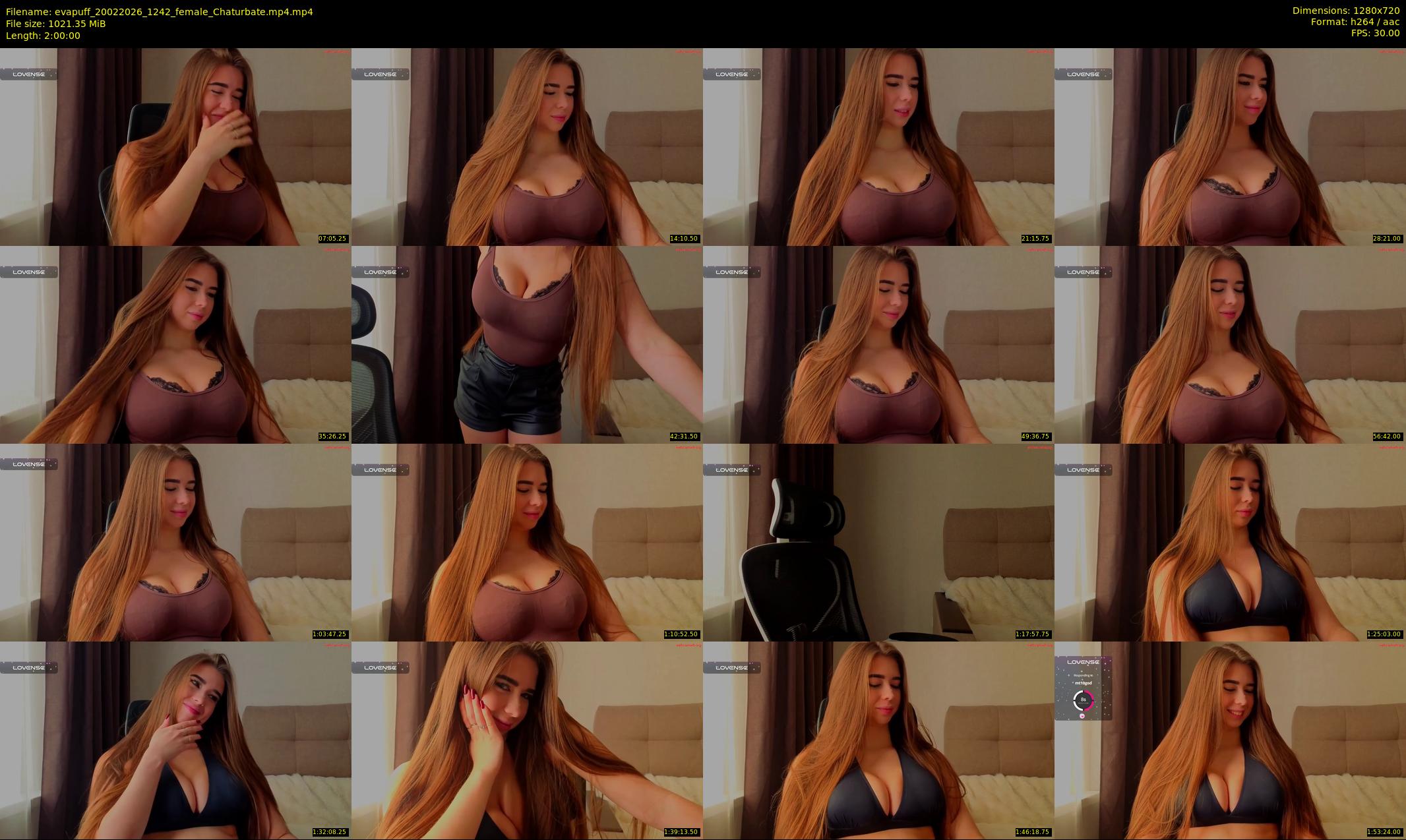 evapuff — 120 minute Chaturbate female cam show recording, 720p, Feb 20, 2026