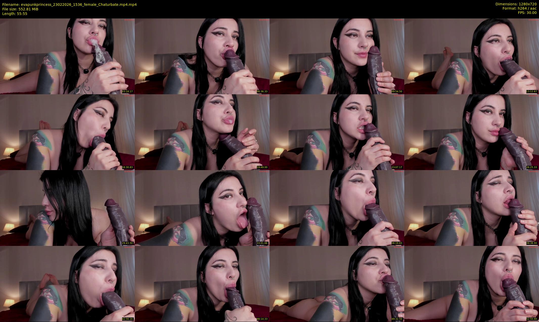 evapunkprincess — 56 minute Chaturbate female cam show recording, 720p, Feb 23, 2026