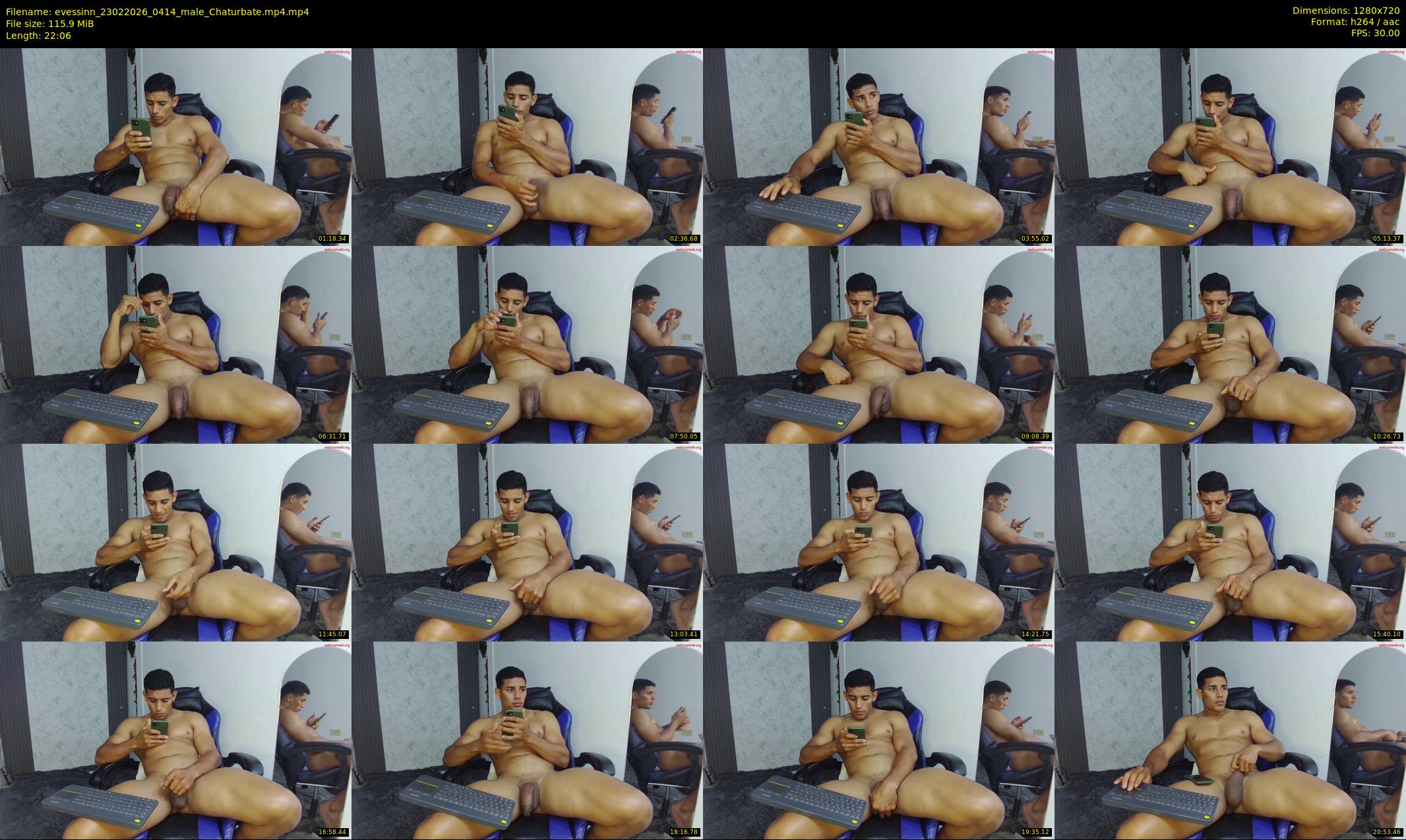 evessinn — 23 minute Chaturbate male cam show recording, 720p, Feb 23, 2026