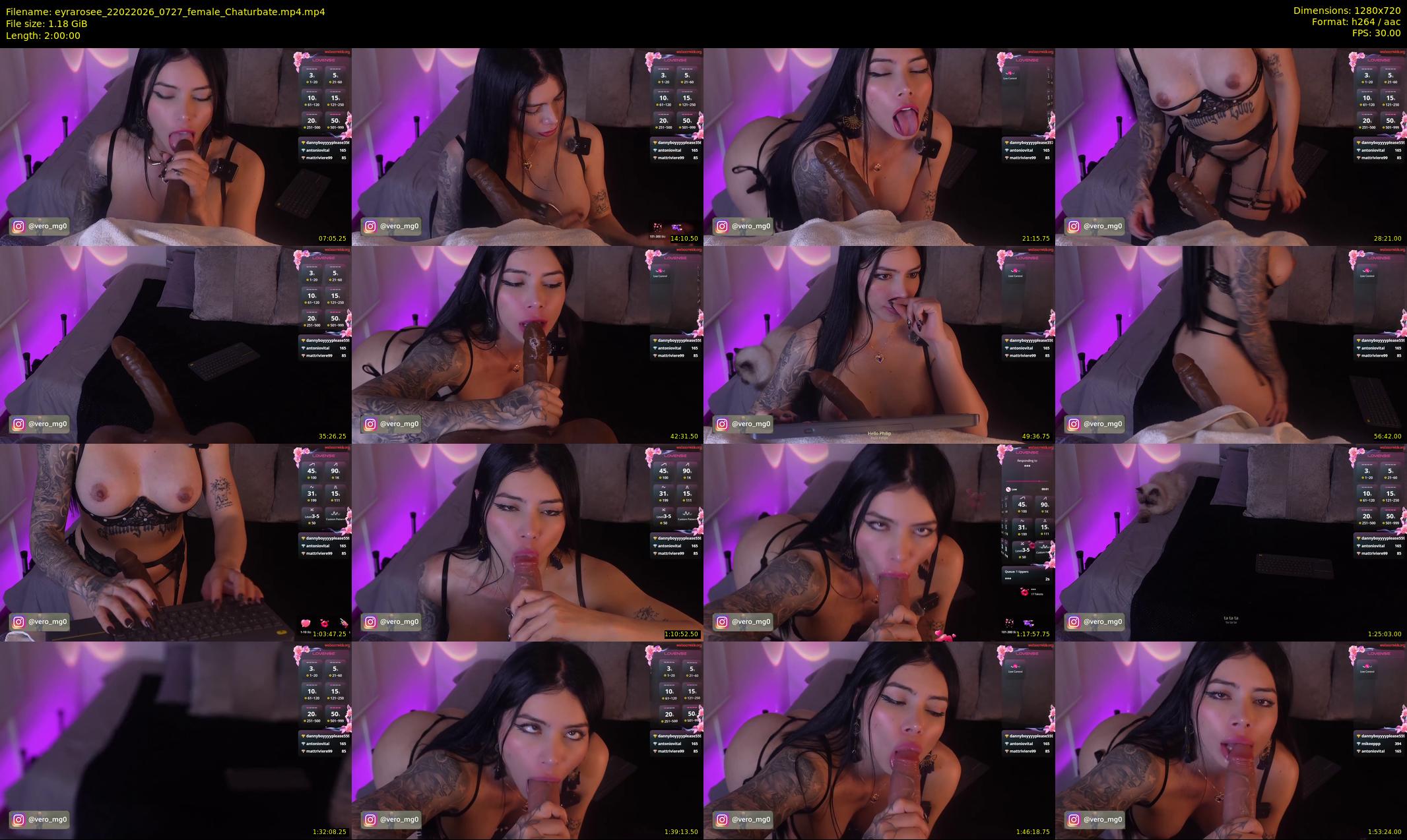 eyrarosee — 120 minute Chaturbate female cam show recording, 720p, Feb 22, 2026