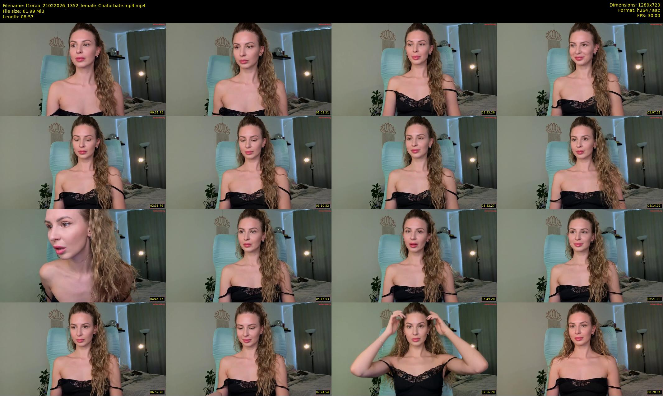 f1oraa — 9 minute Chaturbate female cam show recording, 720p, Feb 21, 2026