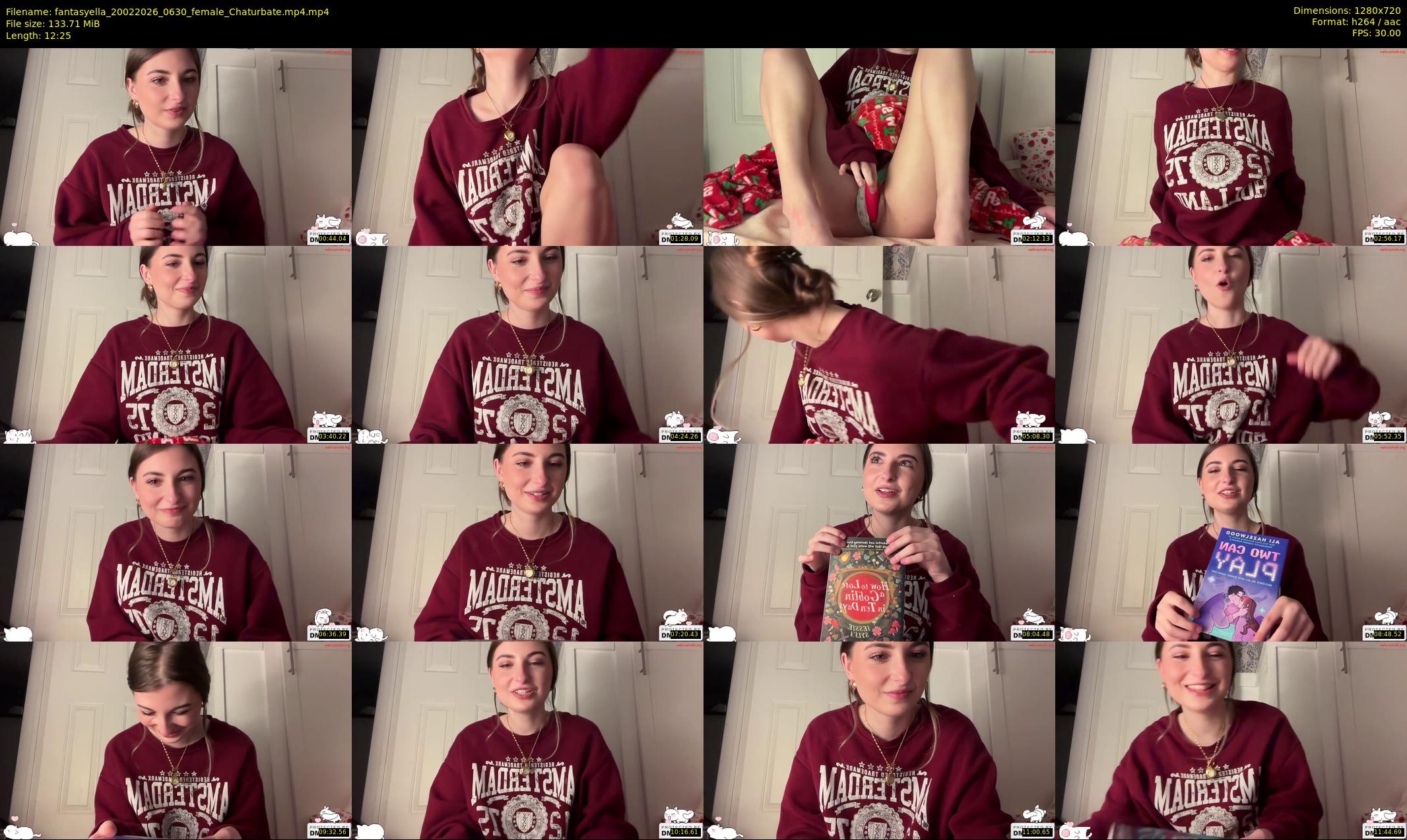 fantasyella — 13 minute Chaturbate female cam show recording, 720p, Feb 20, 2026