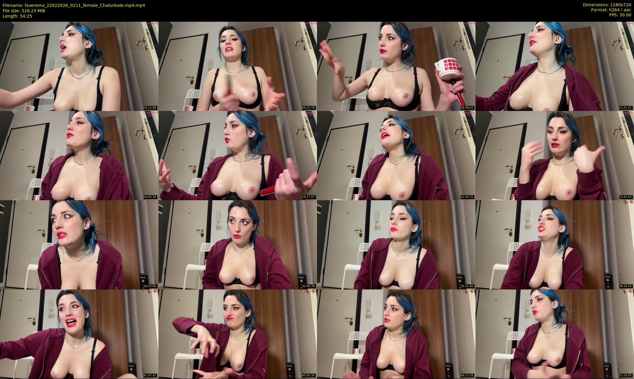 faseremx — 55 minute Chaturbate female cam show recording, 720p, Feb 22, 2026