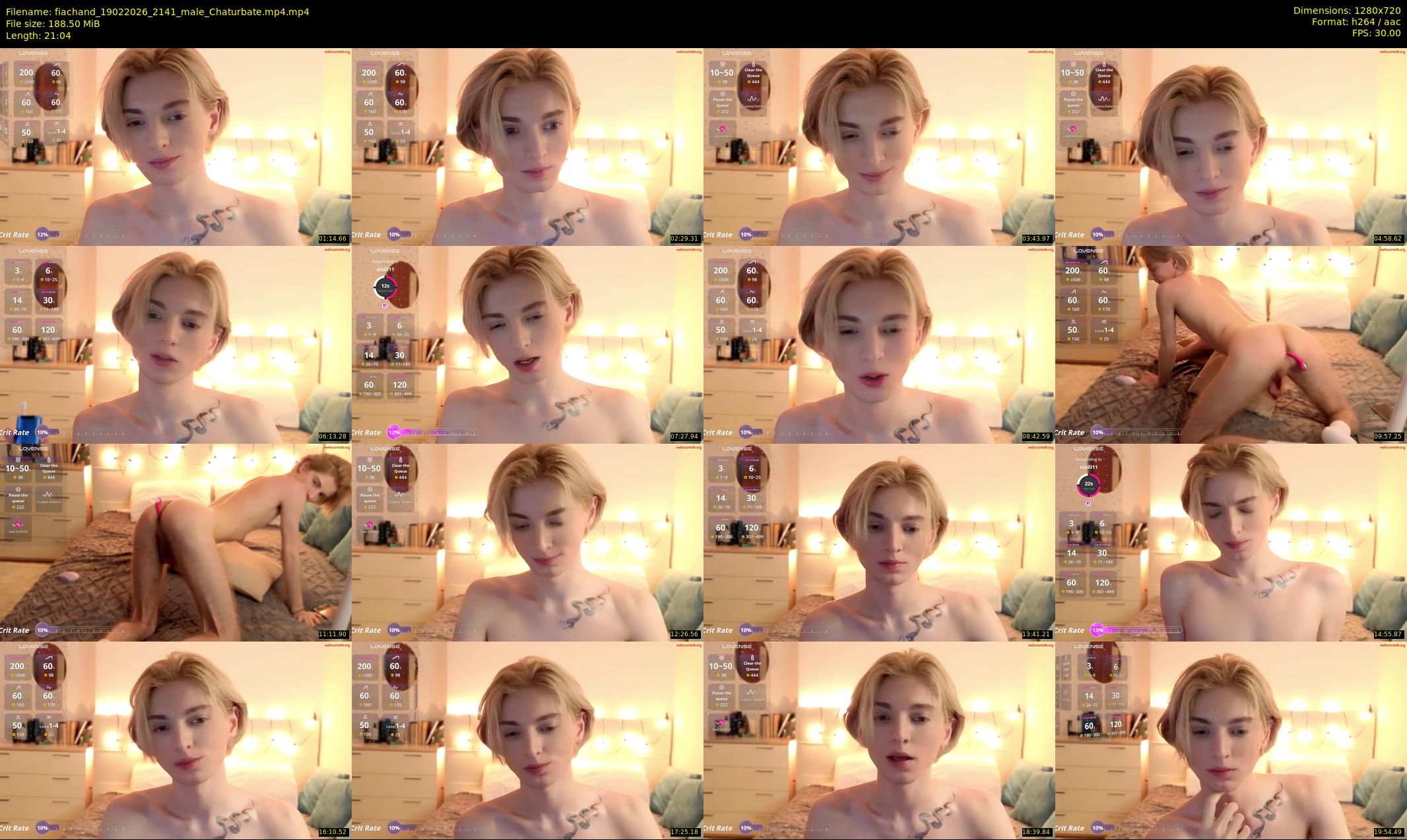 fiachand — 22 minute Chaturbate male cam show recording, 720p, Feb 19, 2026
