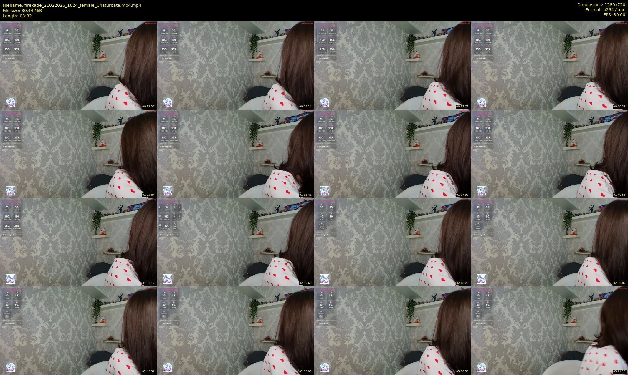 firekatie — 4 minute Chaturbate female cam show recording, 720p, Feb 21, 2026