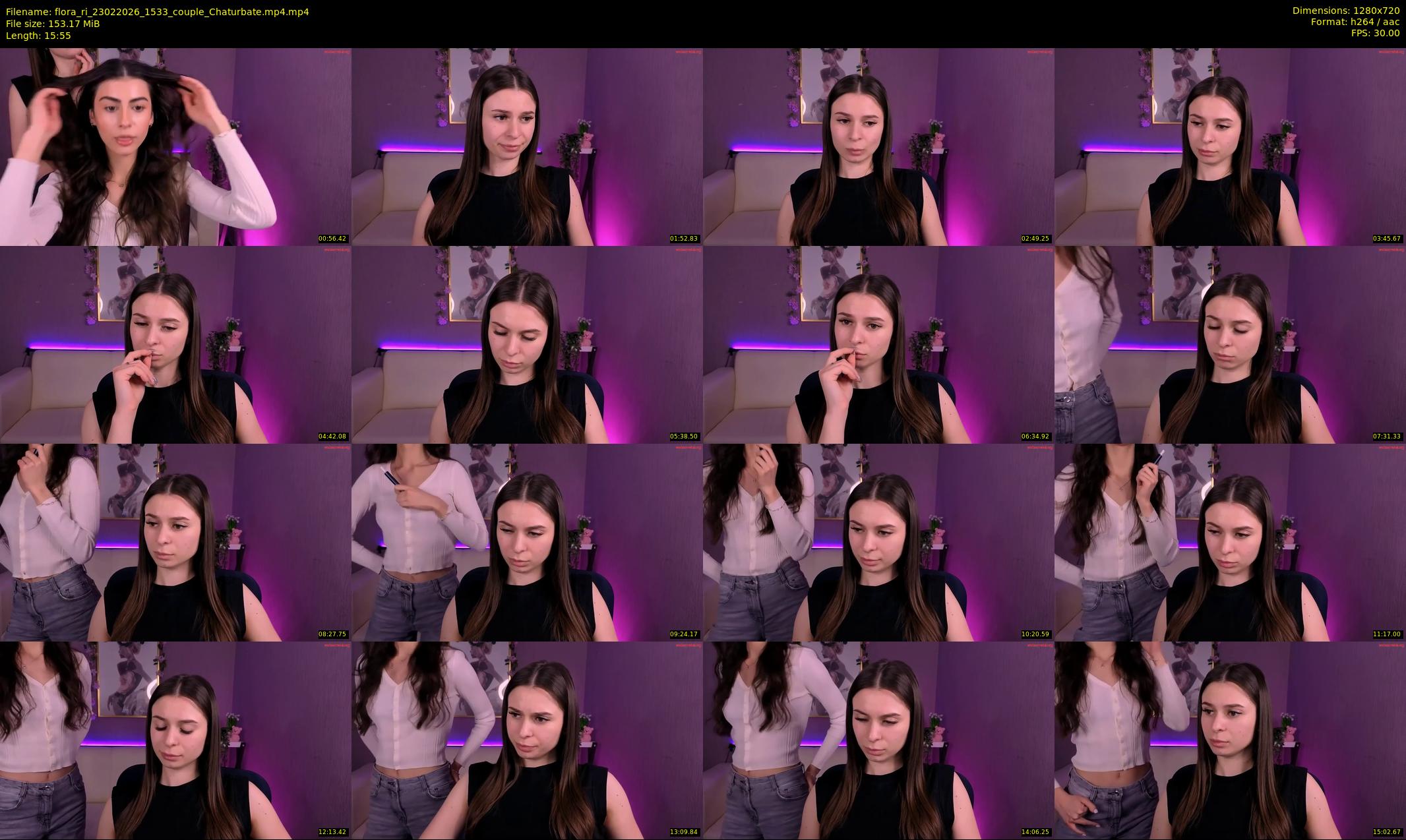flora_ri — 16 minute Chaturbate female cam show recording, 720p, Feb 23, 2026
