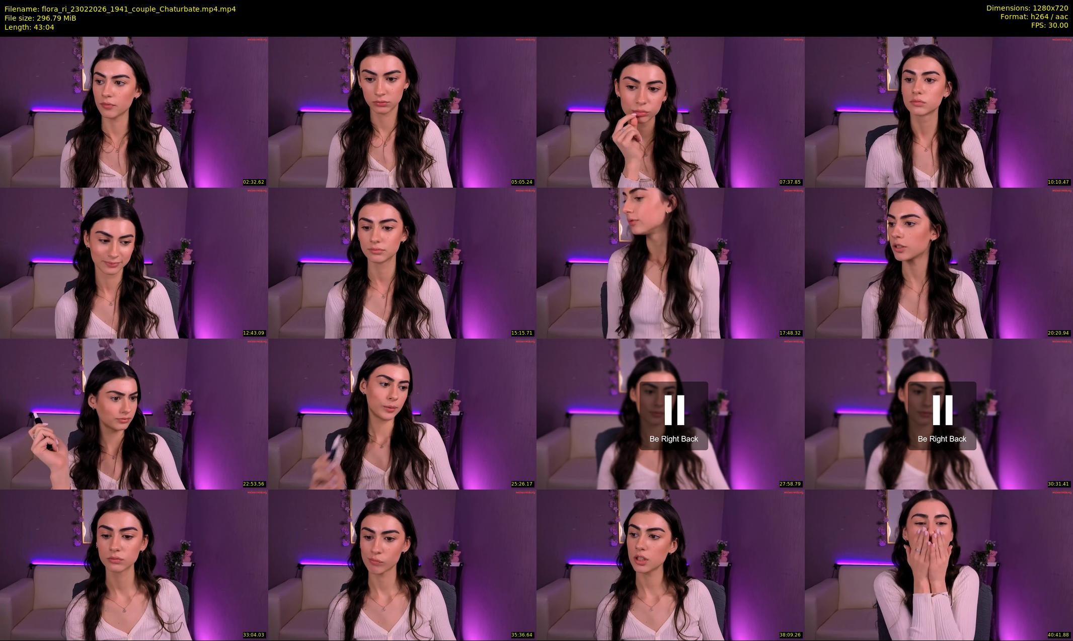 flora_ri — 44 minute Chaturbate female cam show recording, 720p, Feb 23, 2026