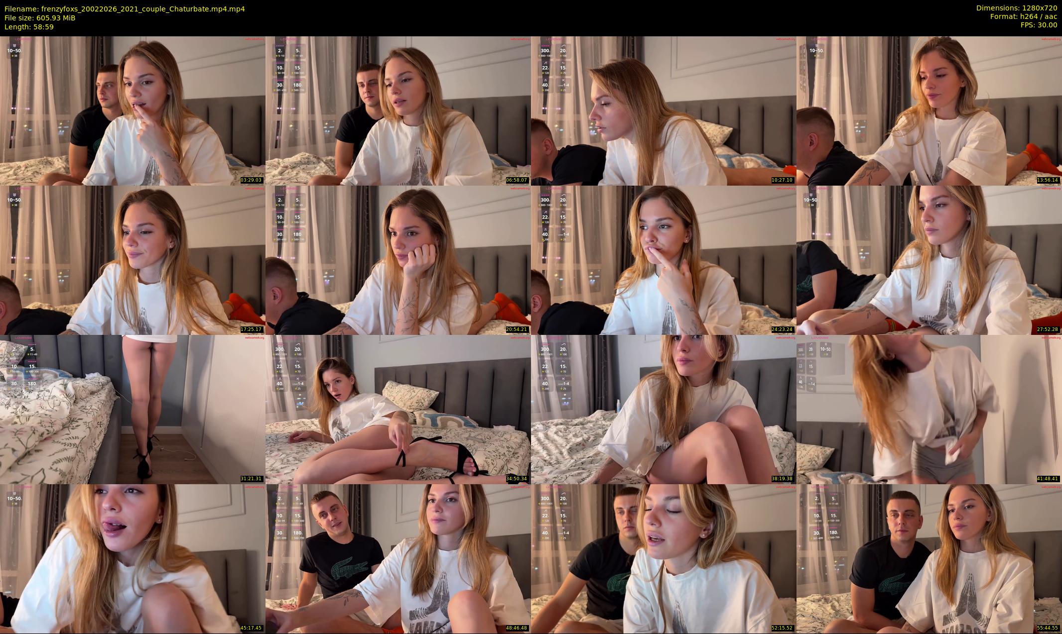 frenzyfoxs — 59 minute Chaturbate couple cam show recording, 720p, Feb 20, 2026