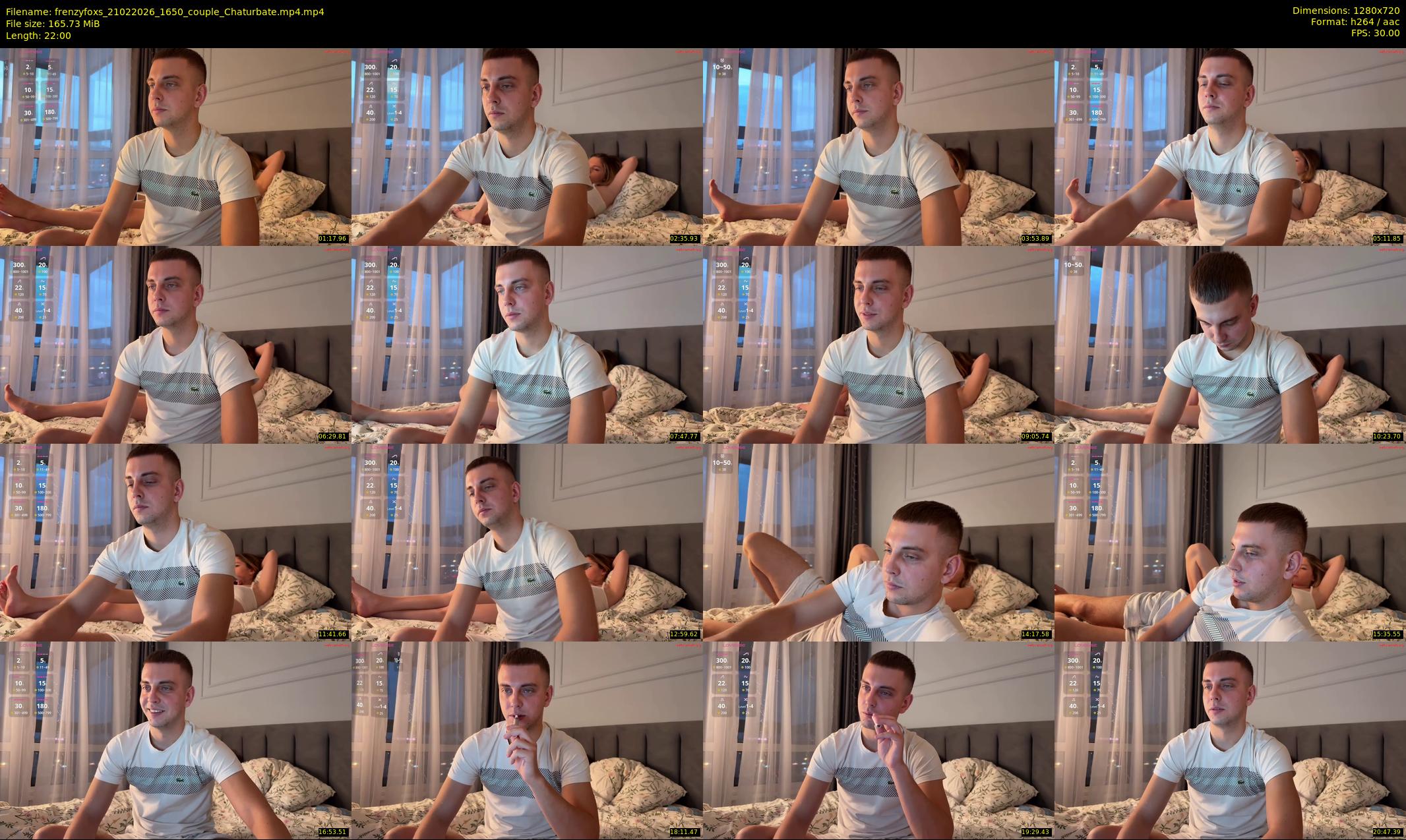 frenzyfoxs — 22 minute Chaturbate couple cam show recording, 720p, Feb 21, 2026