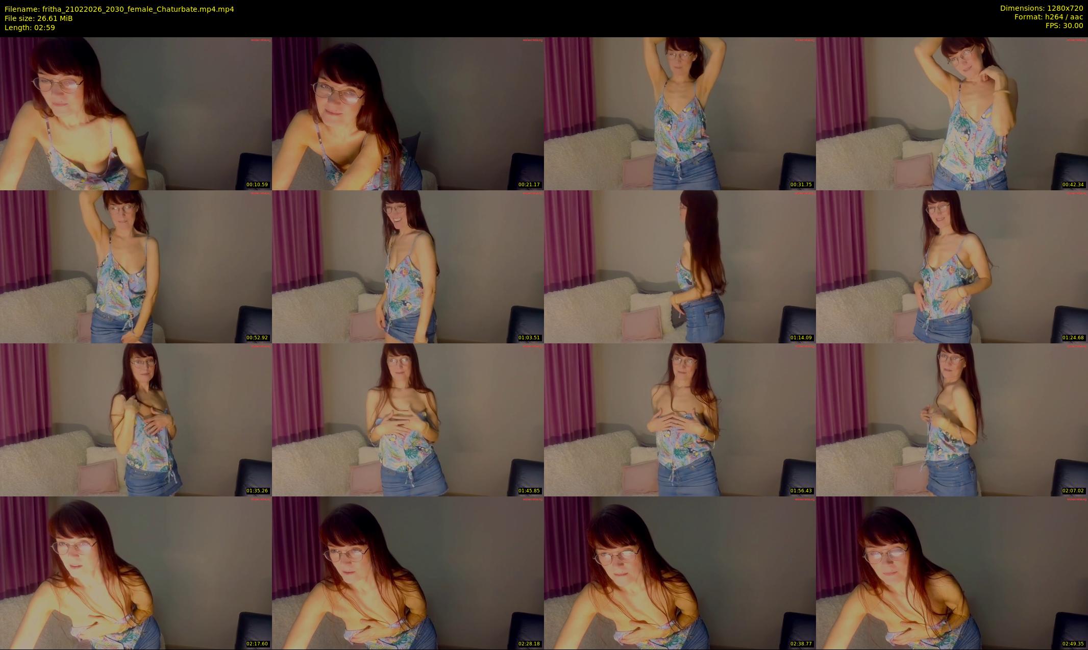 fritha — 3 minute Chaturbate female cam show recording, 720p, Feb 21, 2026