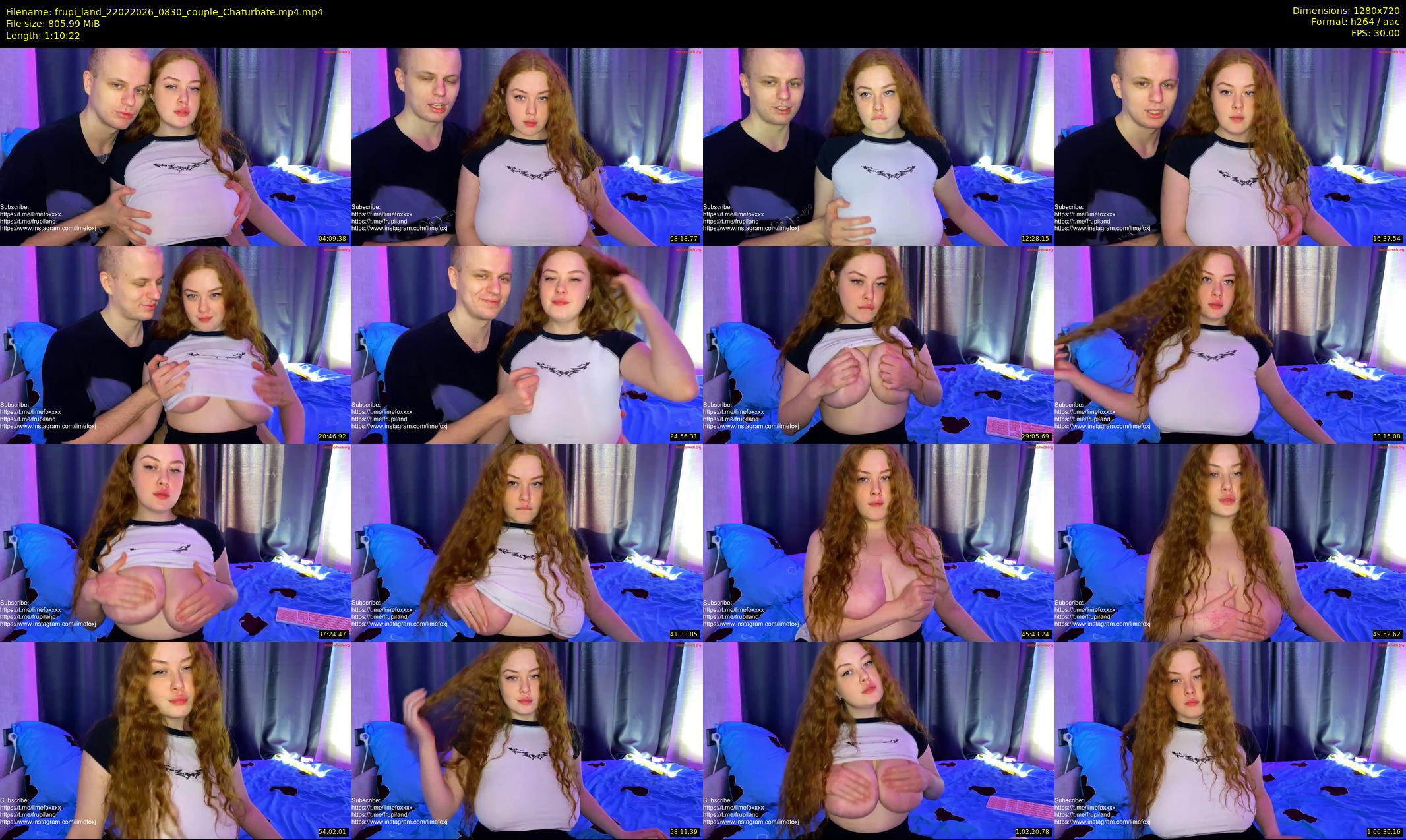 frupi_land — 71 minute Chaturbate couple cam show recording, 720p, Feb 22, 2026