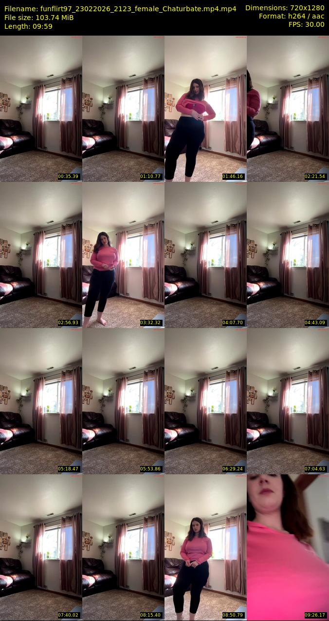 funflirt97 — 10 minute Chaturbate female cam show recording, 1080p, Feb 23, 2026