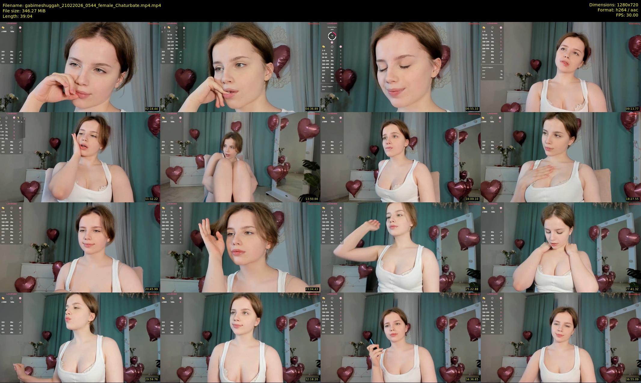 gabimeshuggah — 40 minute Chaturbate female cam show recording, 720p, Feb 21, 2026