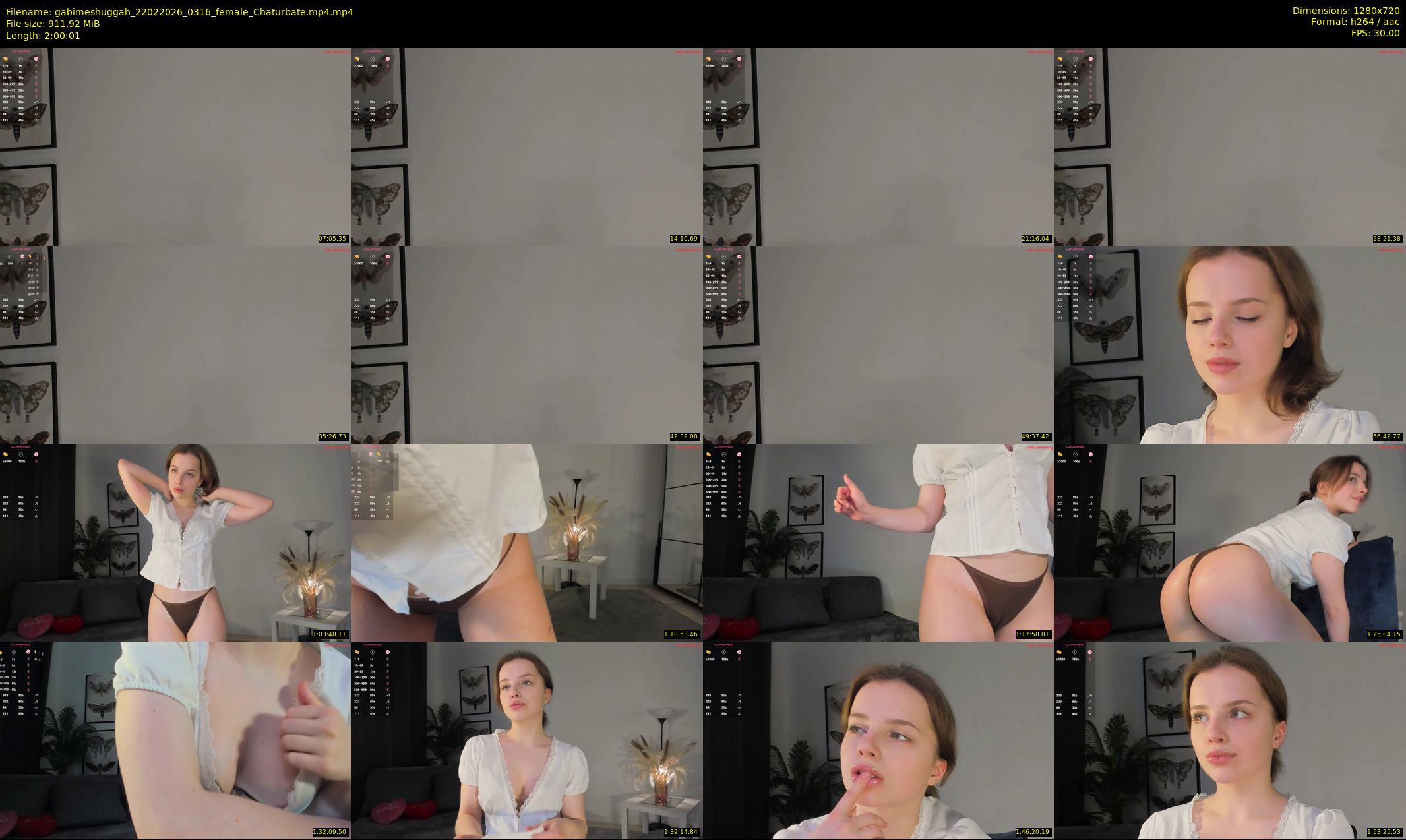 gabimeshuggah — 121 minute Chaturbate female cam show recording, 720p, Feb 22, 2026