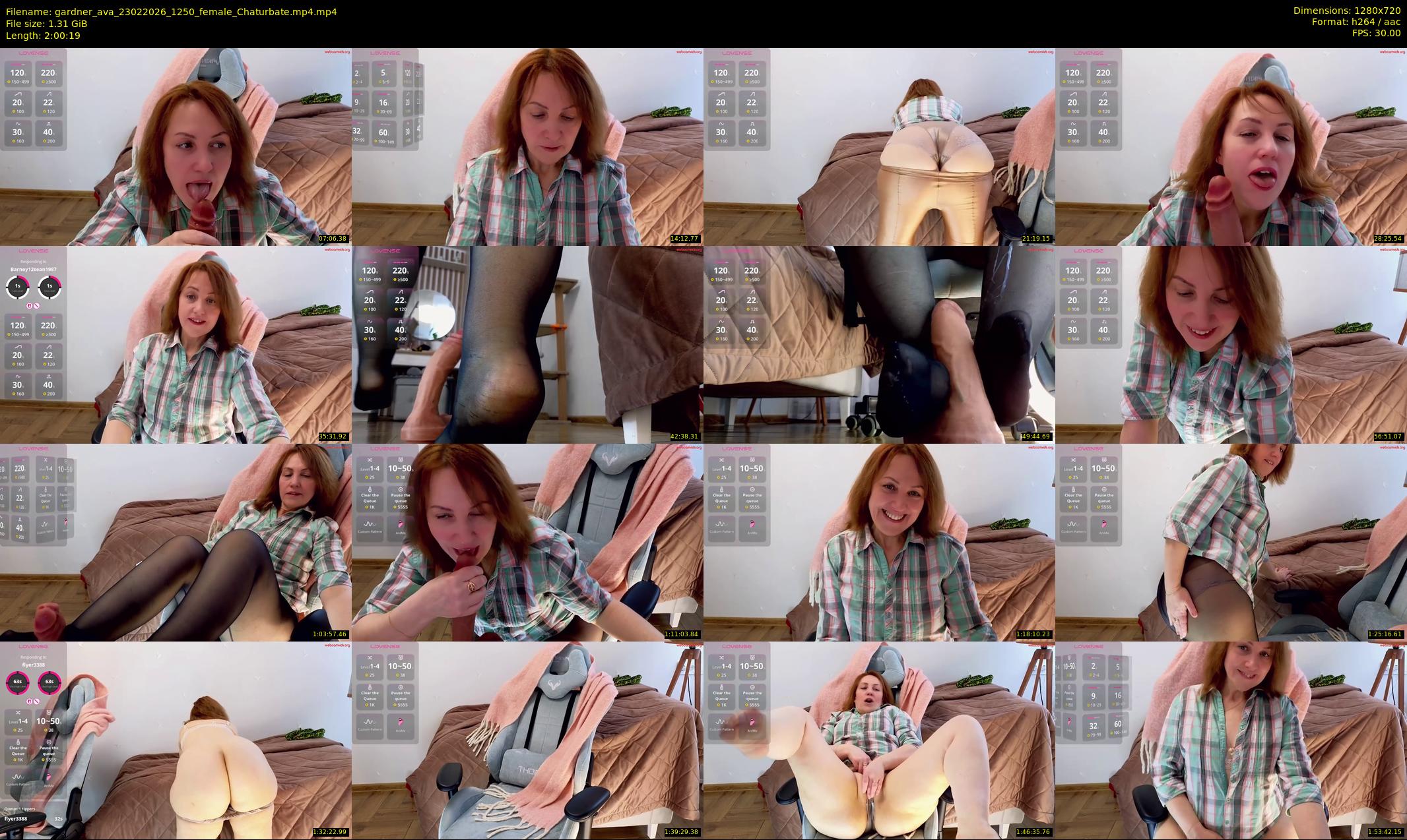 gardner_ava — 121 minute Chaturbate female cam show recording, 720p, Feb 23, 2026