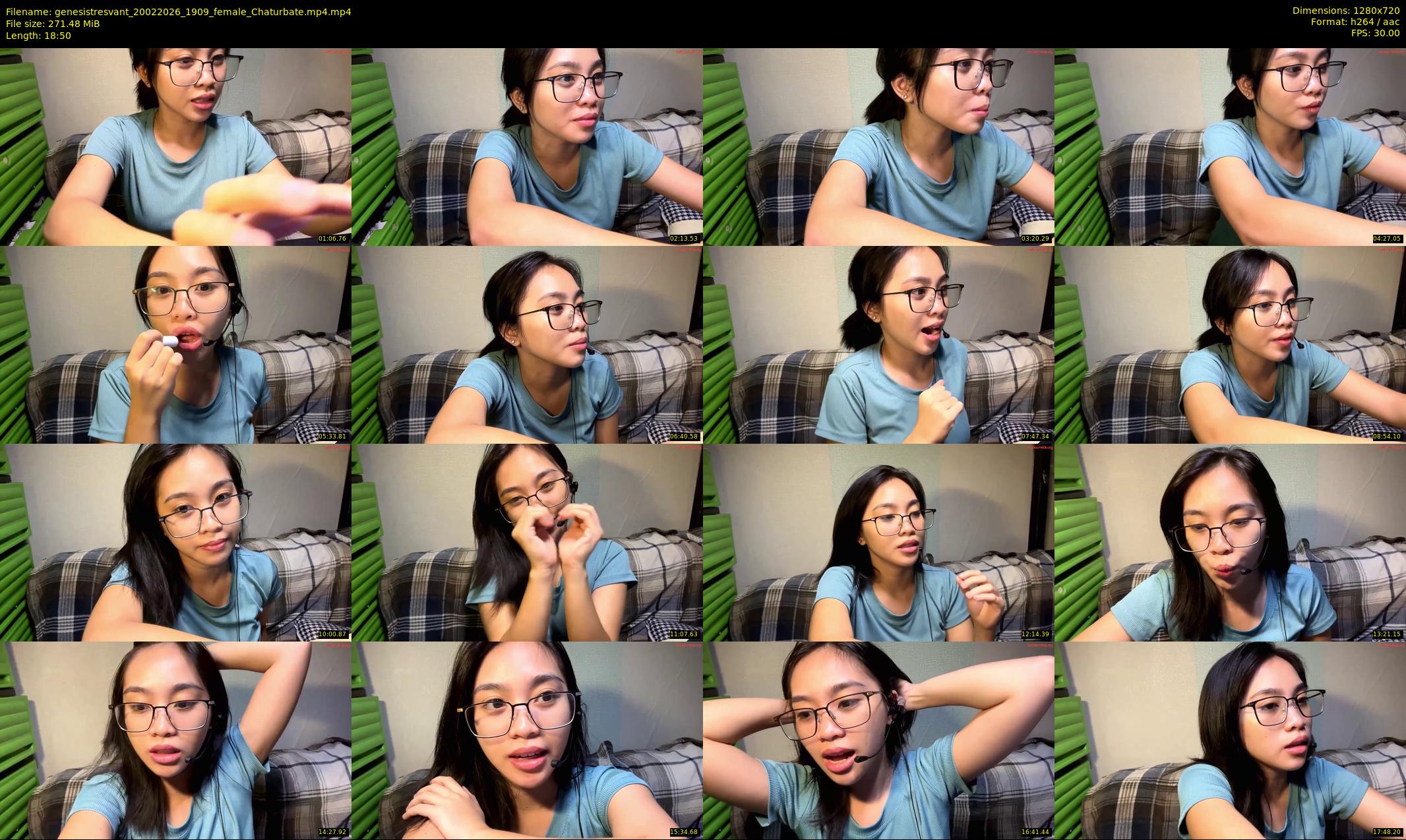 genesistresvant — 19 minute Chaturbate female cam show recording, 720p, Feb 20, 2026