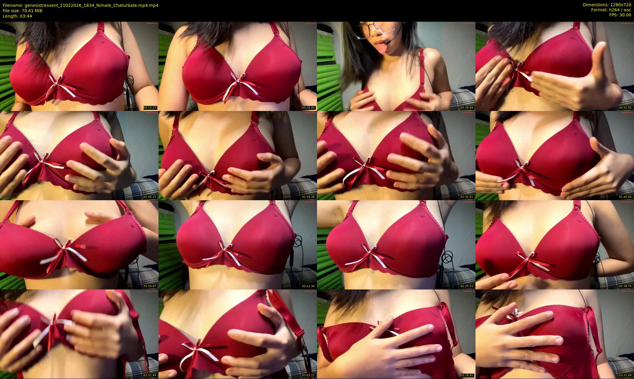 genesistresvant — 4 minute Chaturbate female cam show recording, 720p, Feb 21, 2026