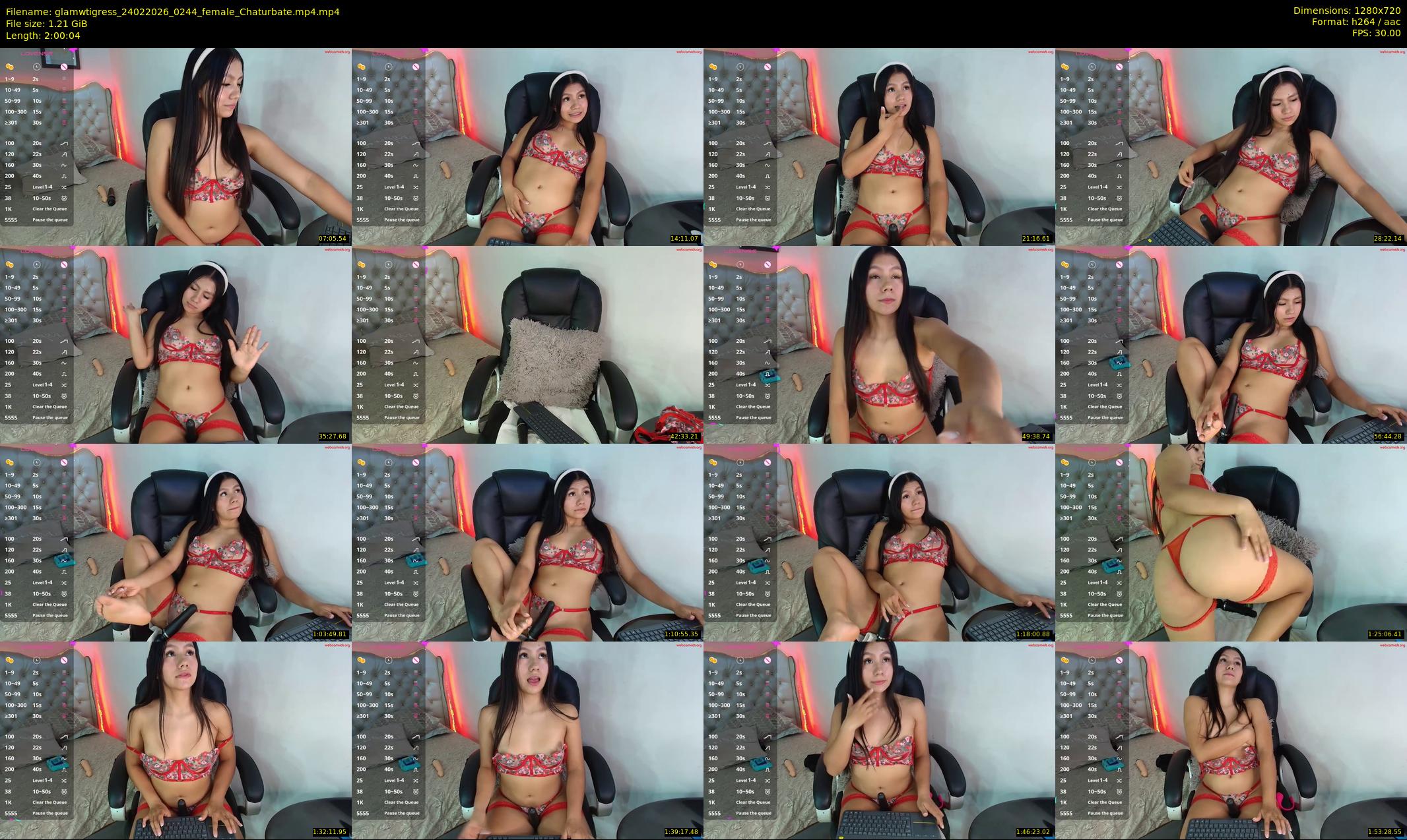 glamwtigress — 121 minute Chaturbate female cam show recording, 720p, Feb 24, 2026
