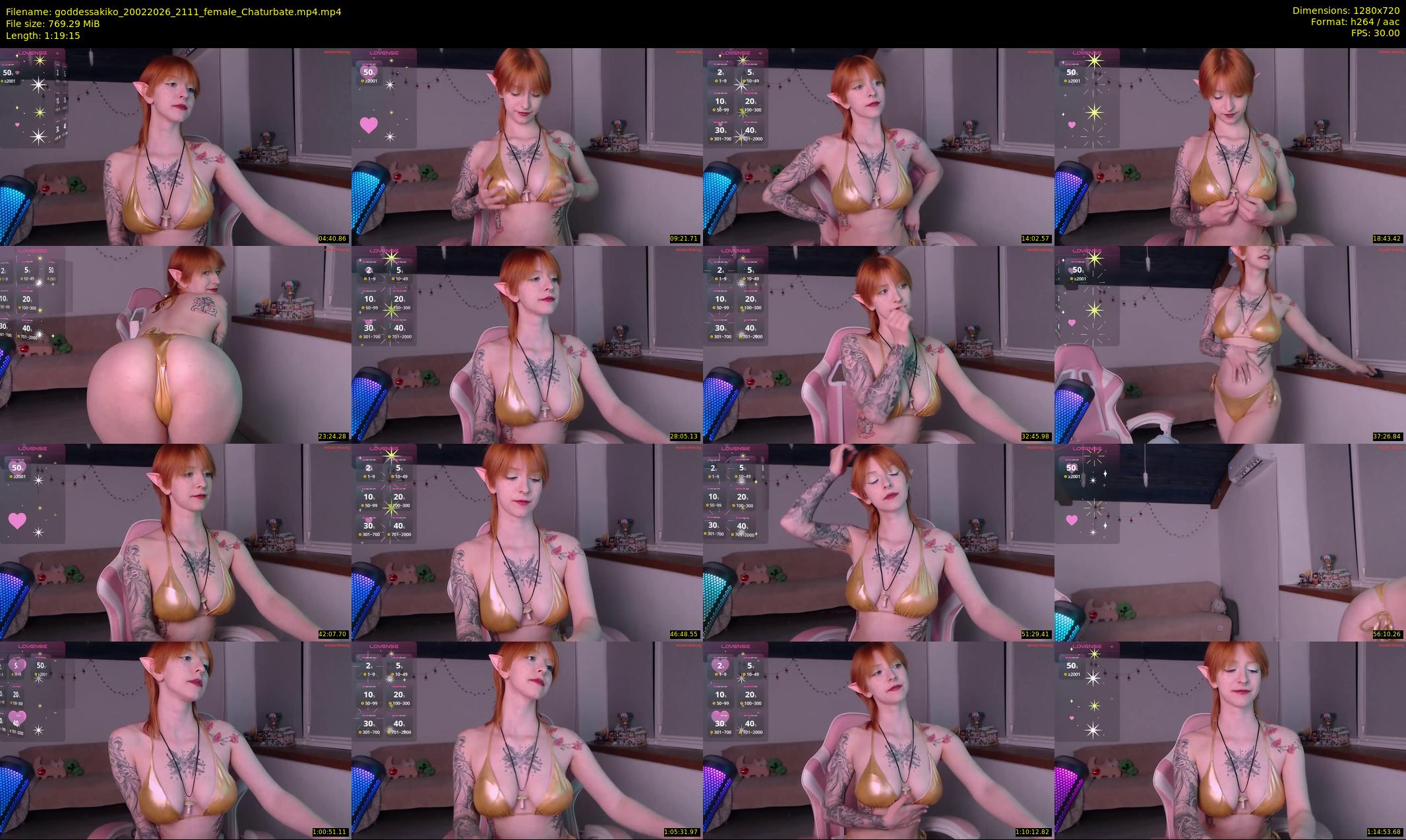 goddessakiko — 80 minute Chaturbate female cam show recording, 720p, Feb 20, 2026
