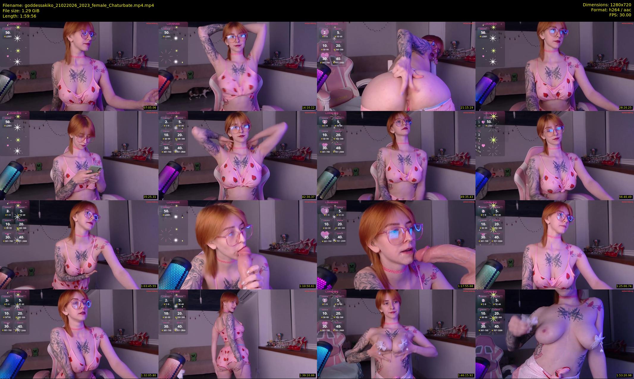 goddessakiko — 120 minute Chaturbate female cam show recording, 720p, Feb 21, 2026