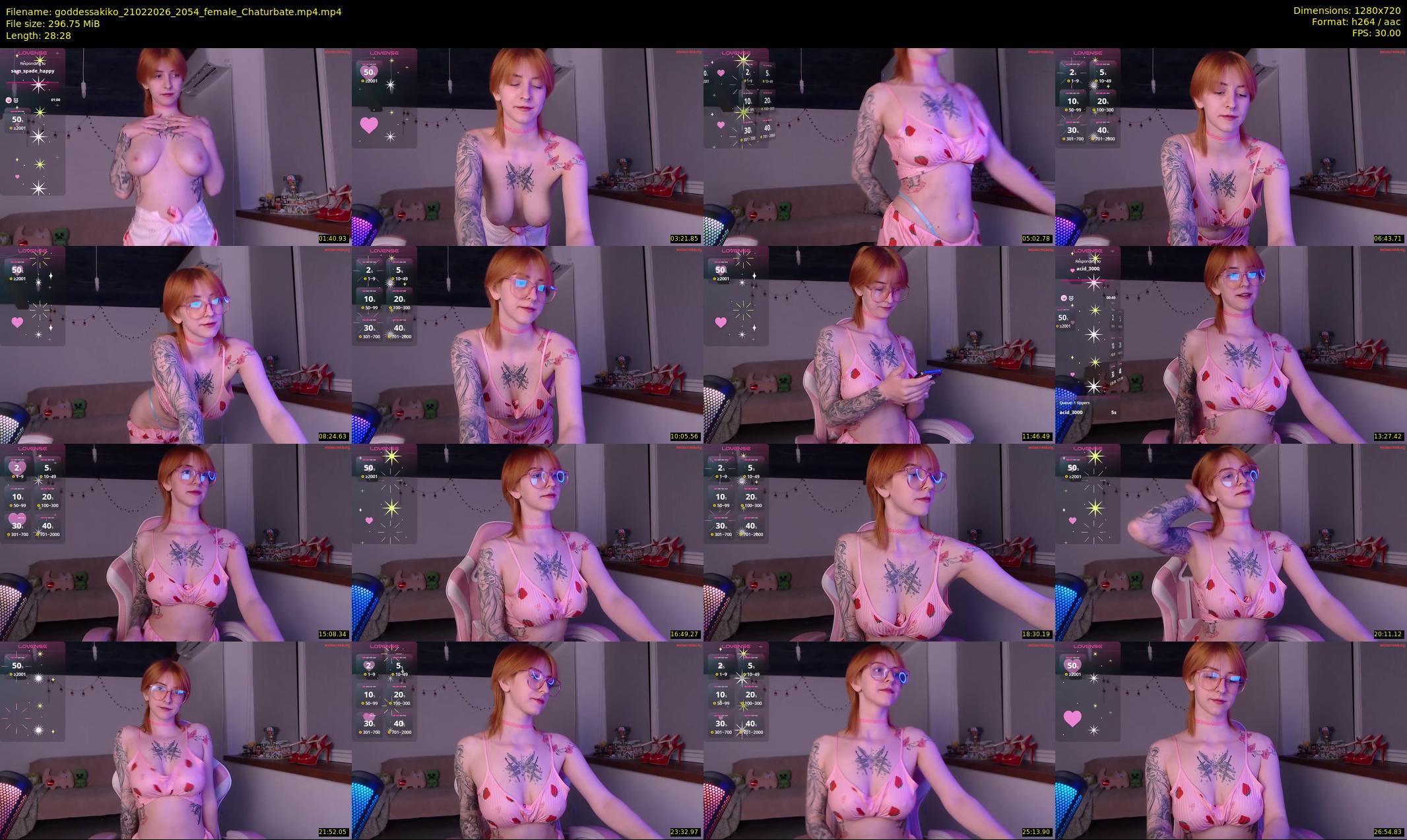 goddessakiko — 29 minute Chaturbate female cam show recording, 720p, Feb 21, 2026