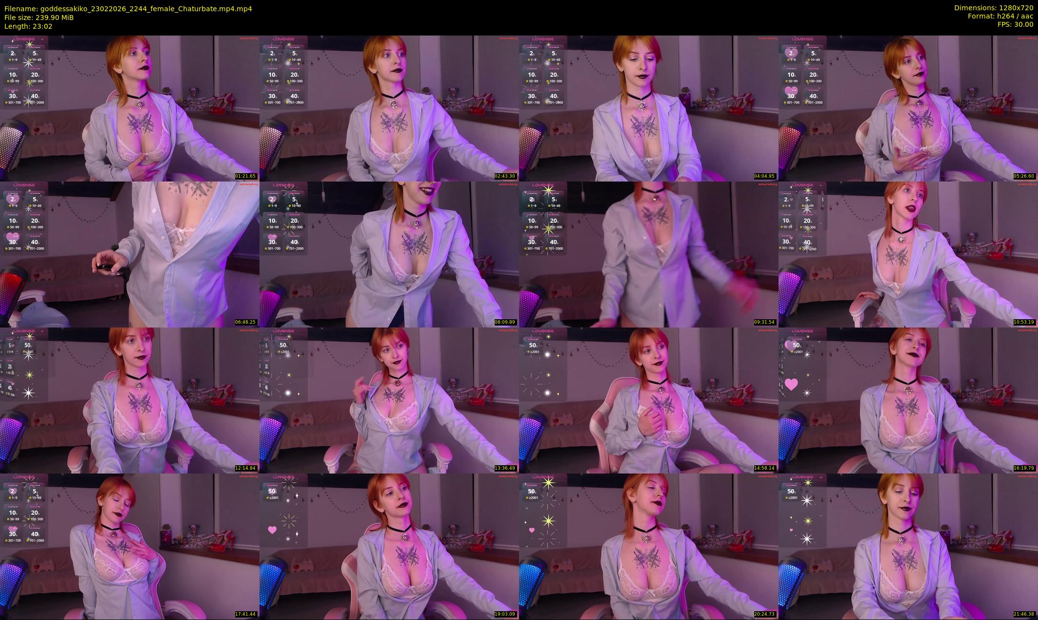 goddessakiko — 24 minute Chaturbate female cam show recording, 720p, Feb 23, 2026