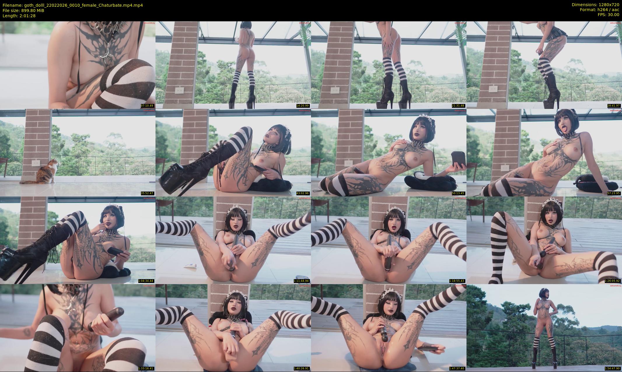 goth_dolll — 122 minute Chaturbate female cam show recording, 720p, Feb 22, 2026